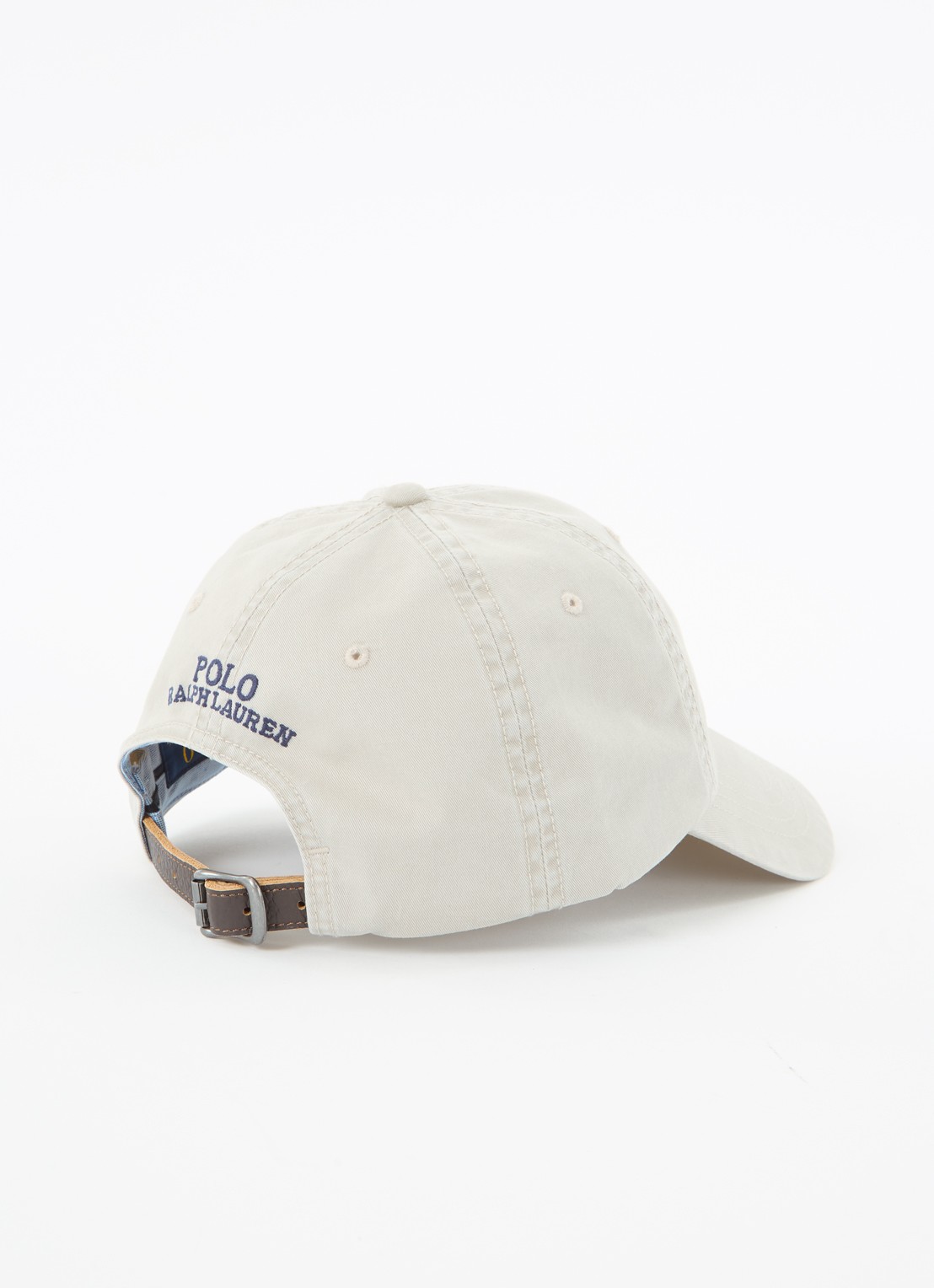 Ralph Lauren Pet met logoborduring  - detail 2 khaki