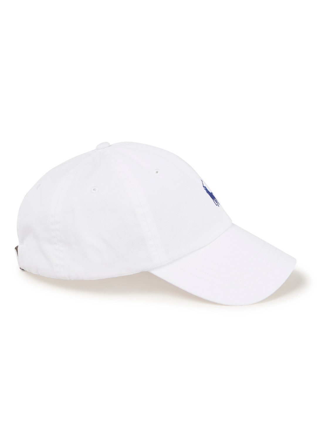 Ralph Lauren Pet van katoen met logoborduring - voorkant 2 wit