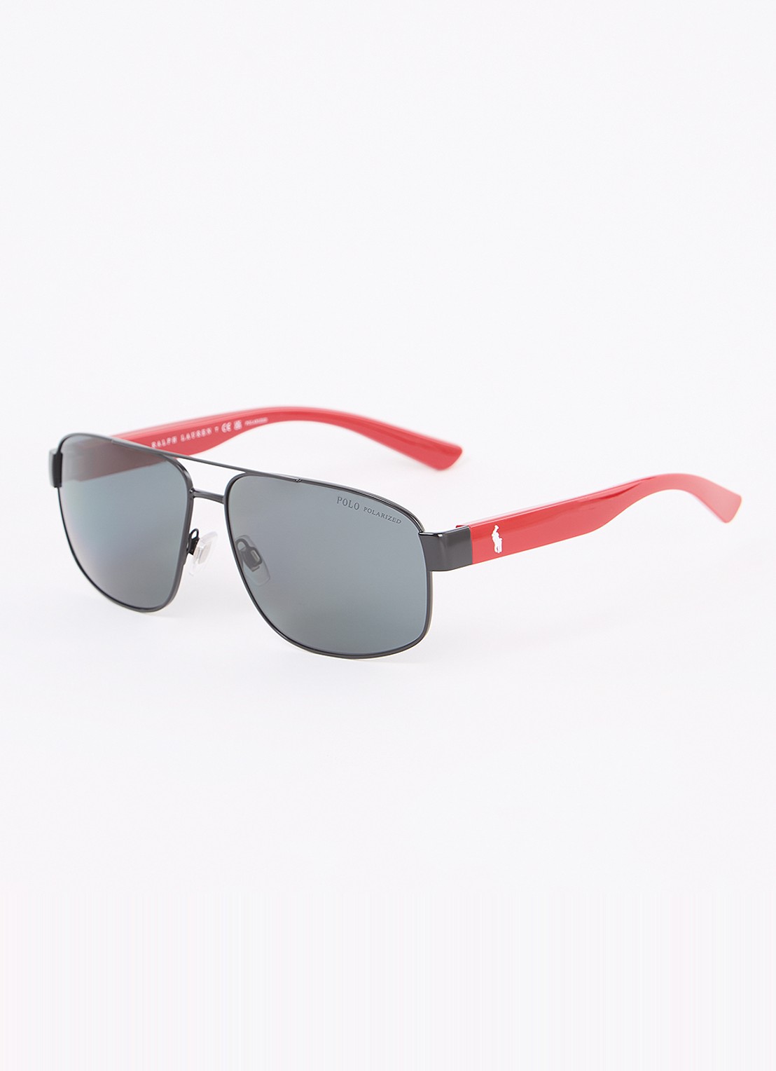 Ralph Lauren Piloten zonnebril gepolariseerd PH3156  - detail 6 zwart