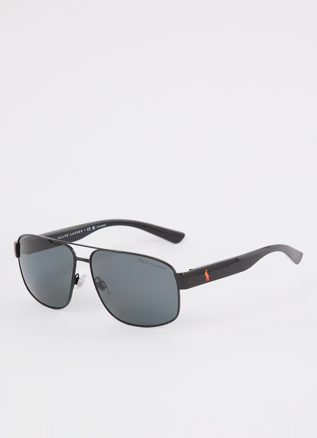 Ralph Lauren Piloten zonnebril gepolariseerd PH3156  - voorkant zwart