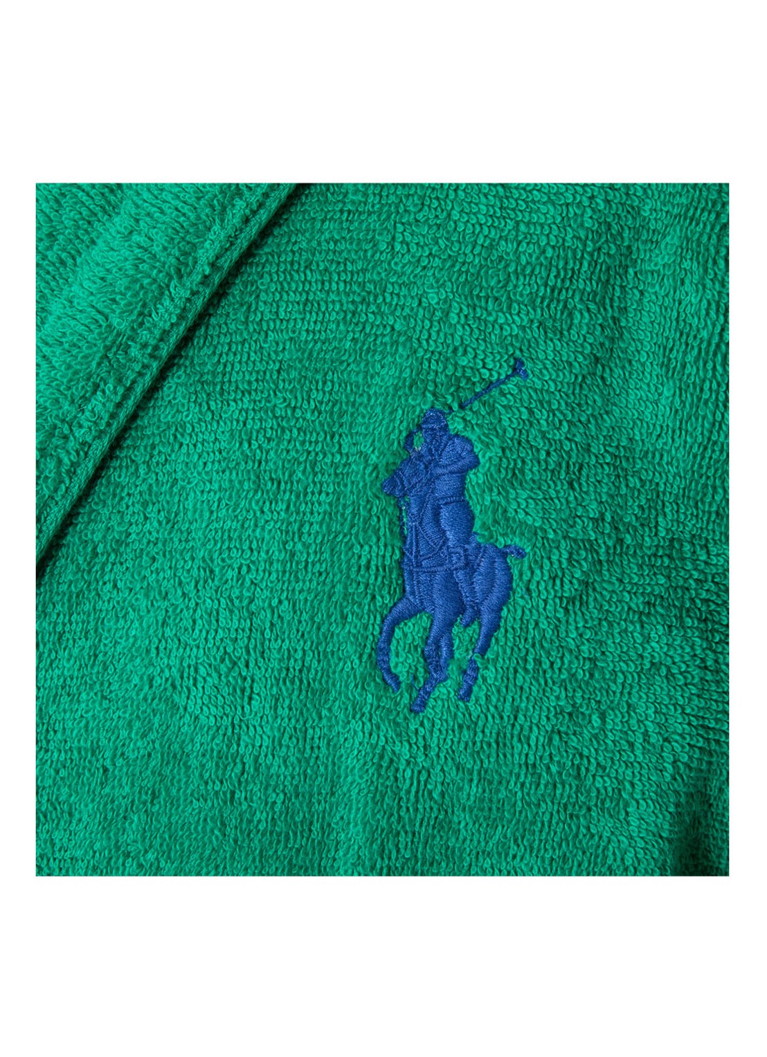 Ralph Lauren Player badjas van katoen - achterkant 11 flessengroen