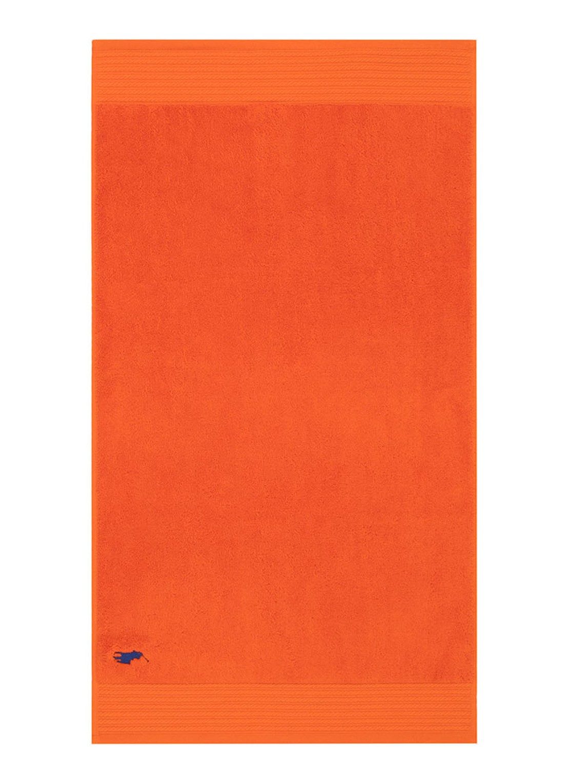 Ralph Lauren Player badmat - 55 x 90 cm - voorkant 2 donkeroranje