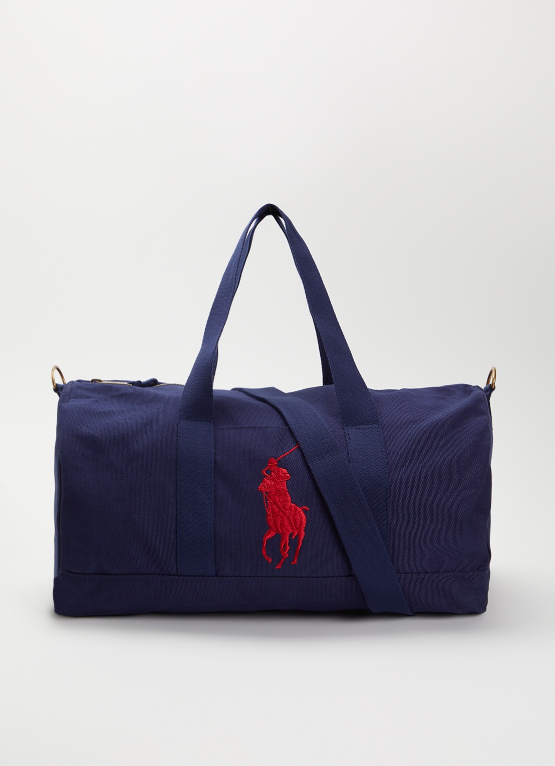 Ralph Lauren Player weekendtas met logoborduring - voorkant 3 royalblauw