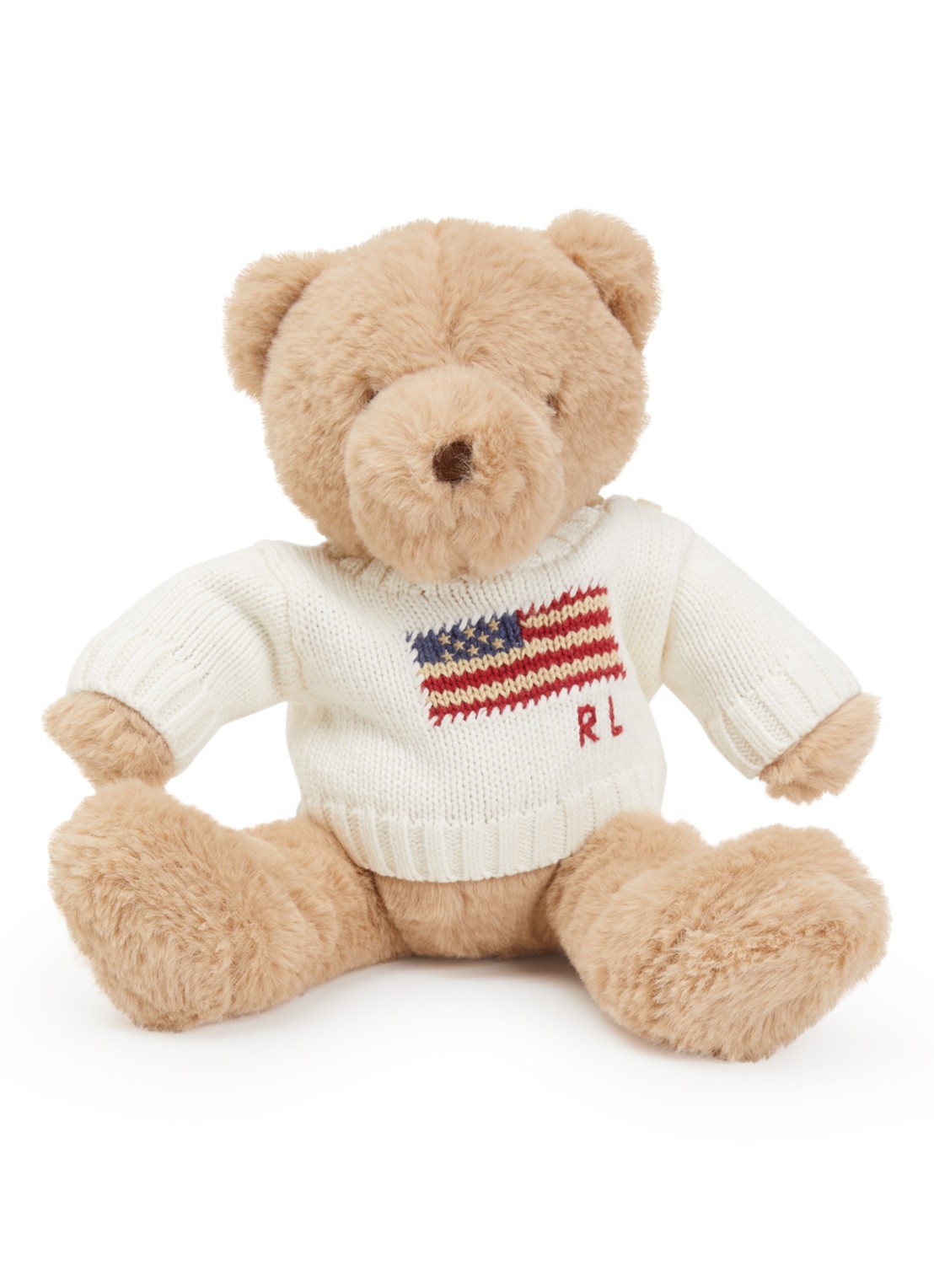 Ralph Lauren Polo Bear knuffel 30 cm - voorkant beige