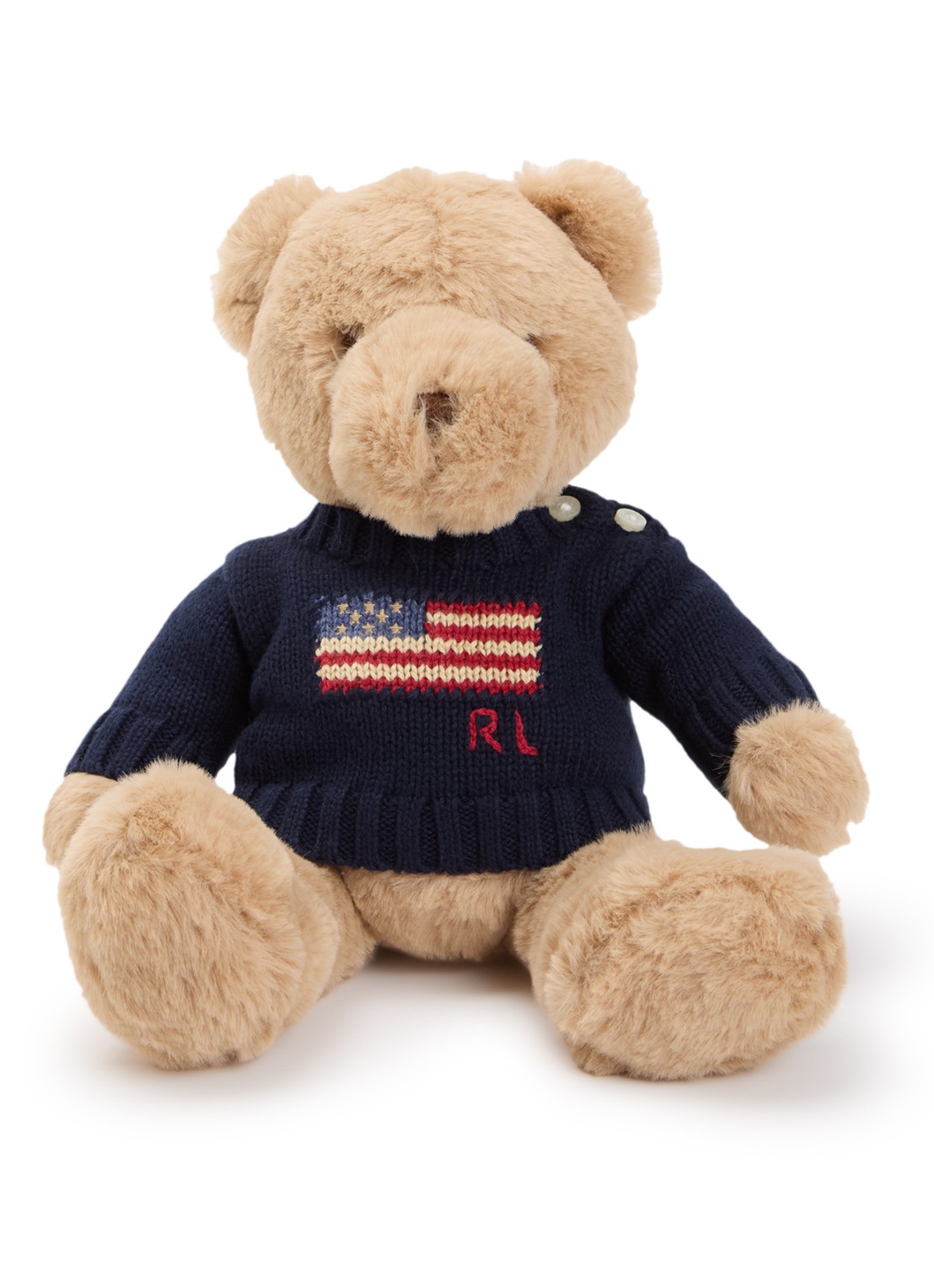 Ralph Lauren Polo Bear knuffel 30 cm - voorkant donkerblauw