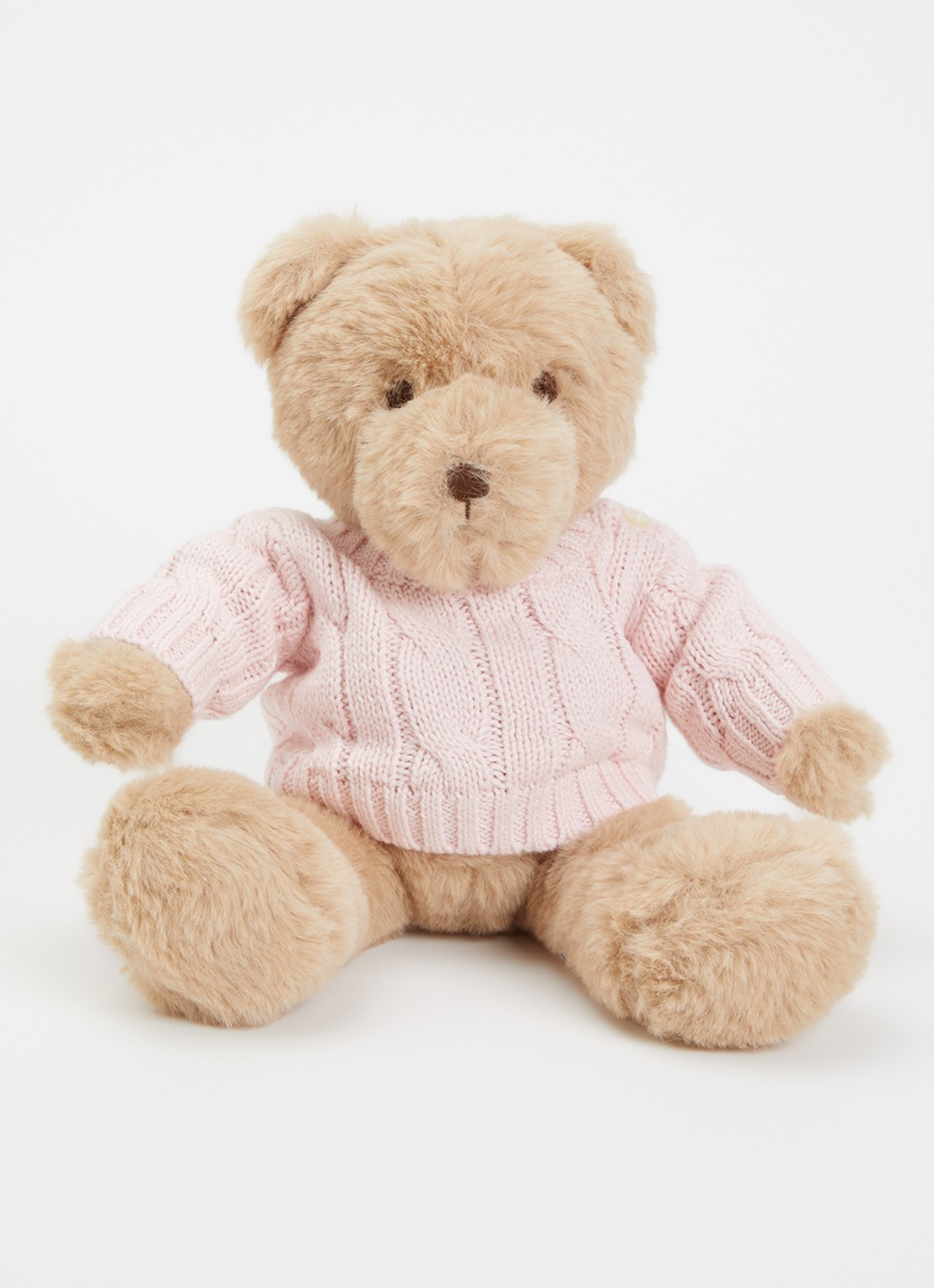 Ralph Lauren Polo beer knuffel 21 cm  - voorkant roze