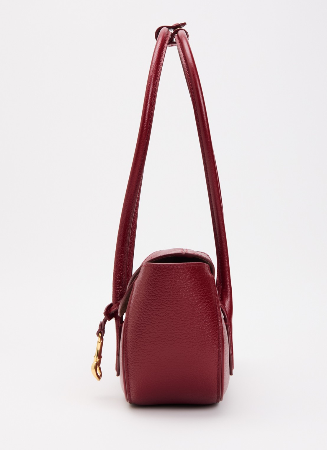 Ralph Lauren Polo Blaze Small schoudertas van leer met tasbedel - detail 2 kersenrood