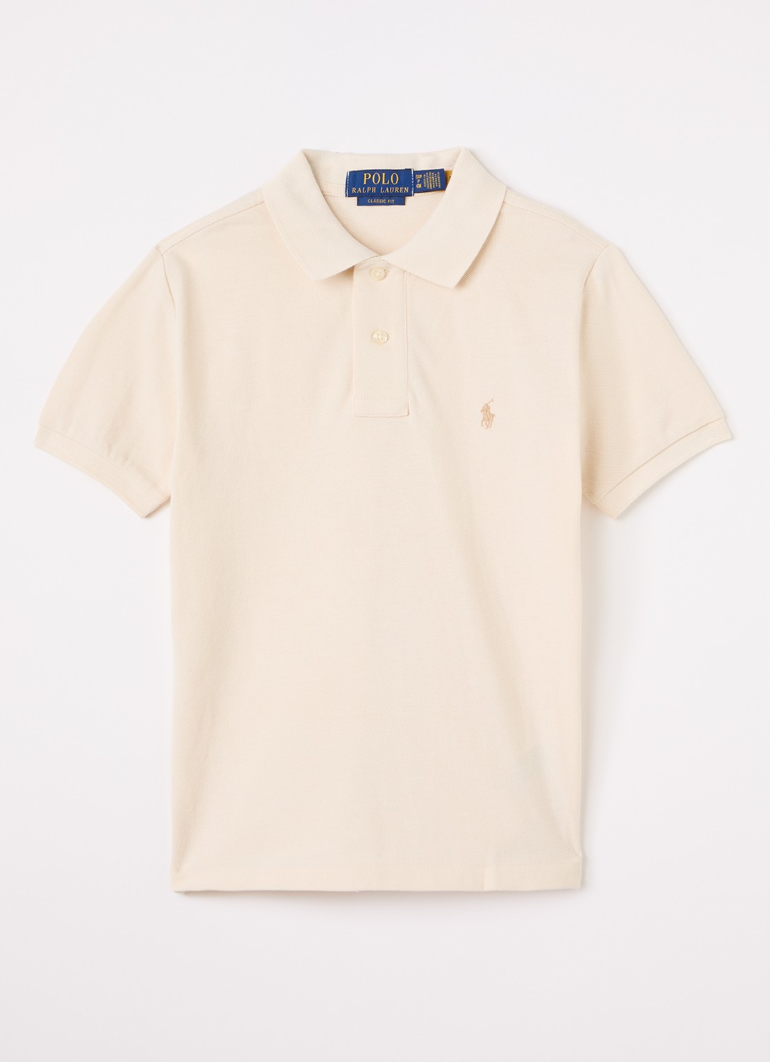 Ralph Lauren Polo met logo - voorkant beige