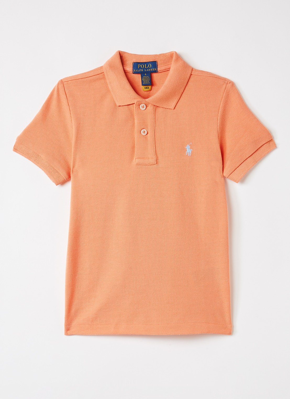 Ralph Lauren Polo met logo - voorkant oranje
