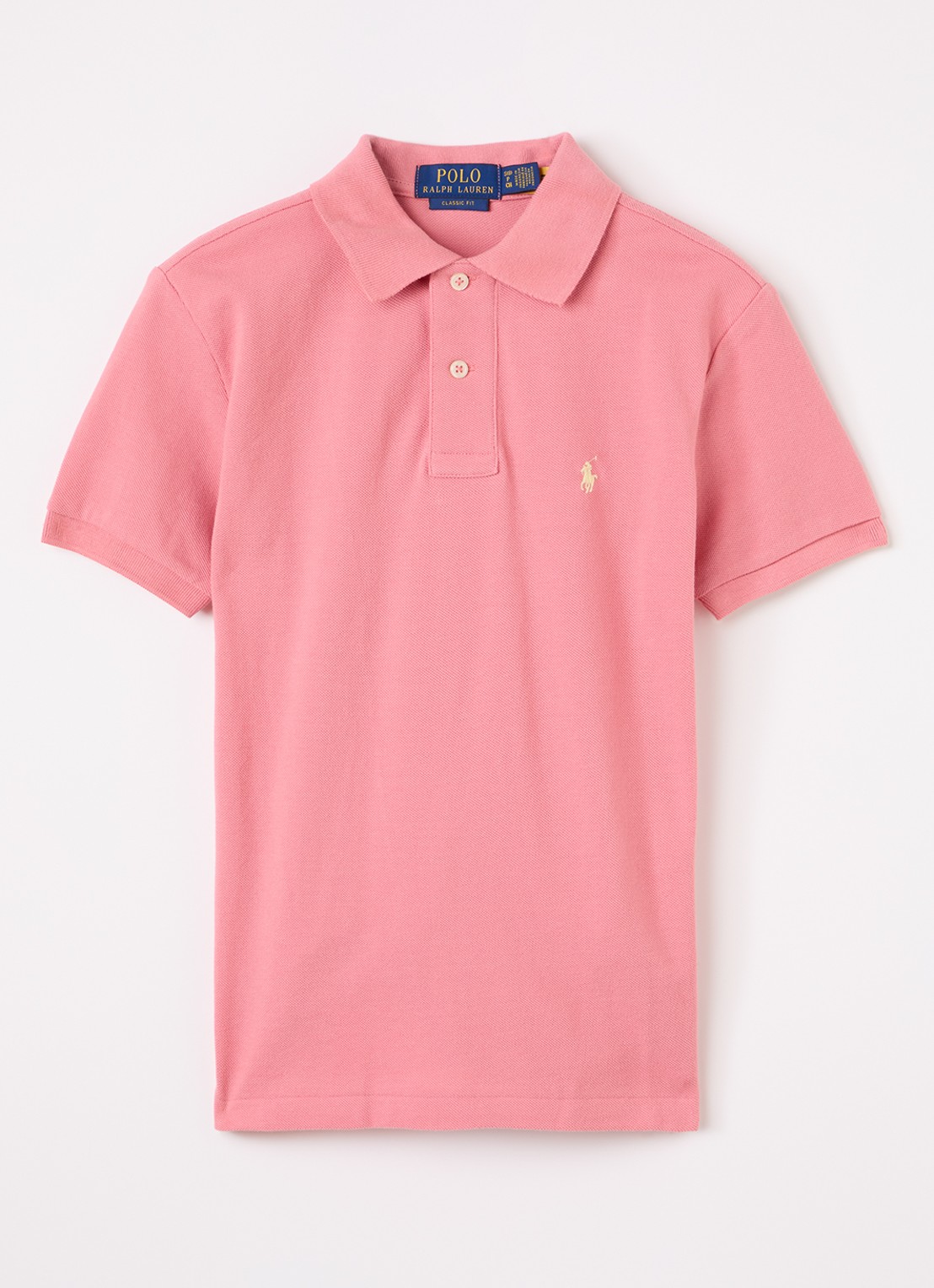 Ralph Lauren Polo met logo - voorkant zalmroze