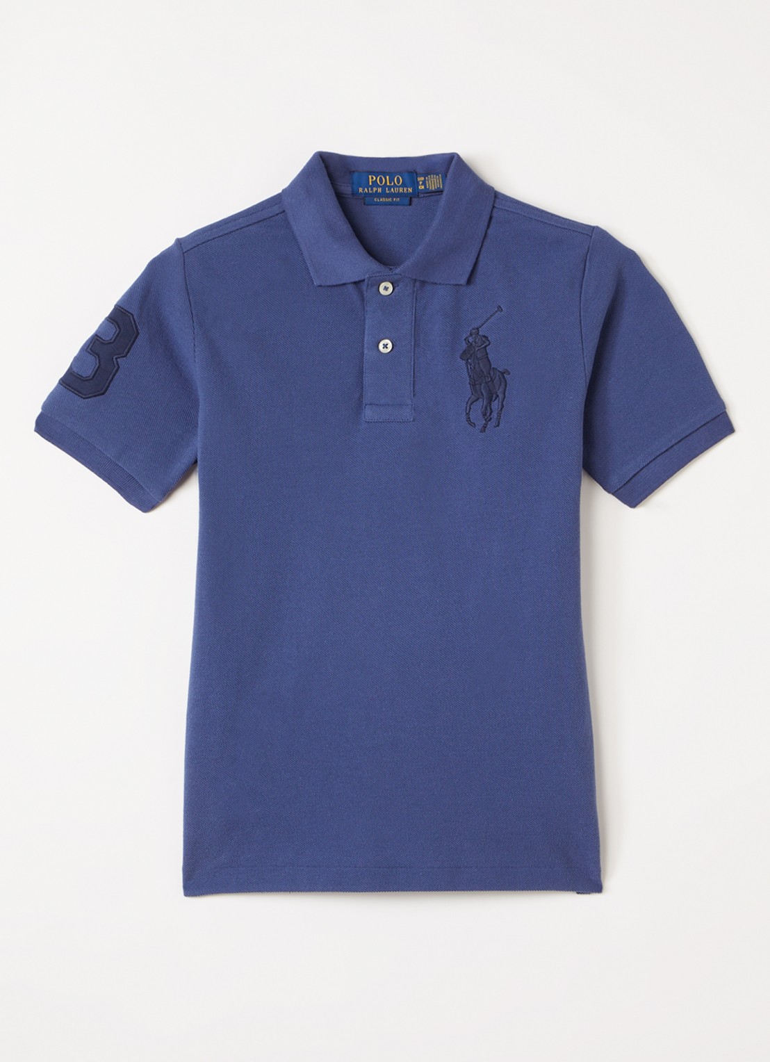 Ralph Lauren Polo met logo - voorkant donkerblauw