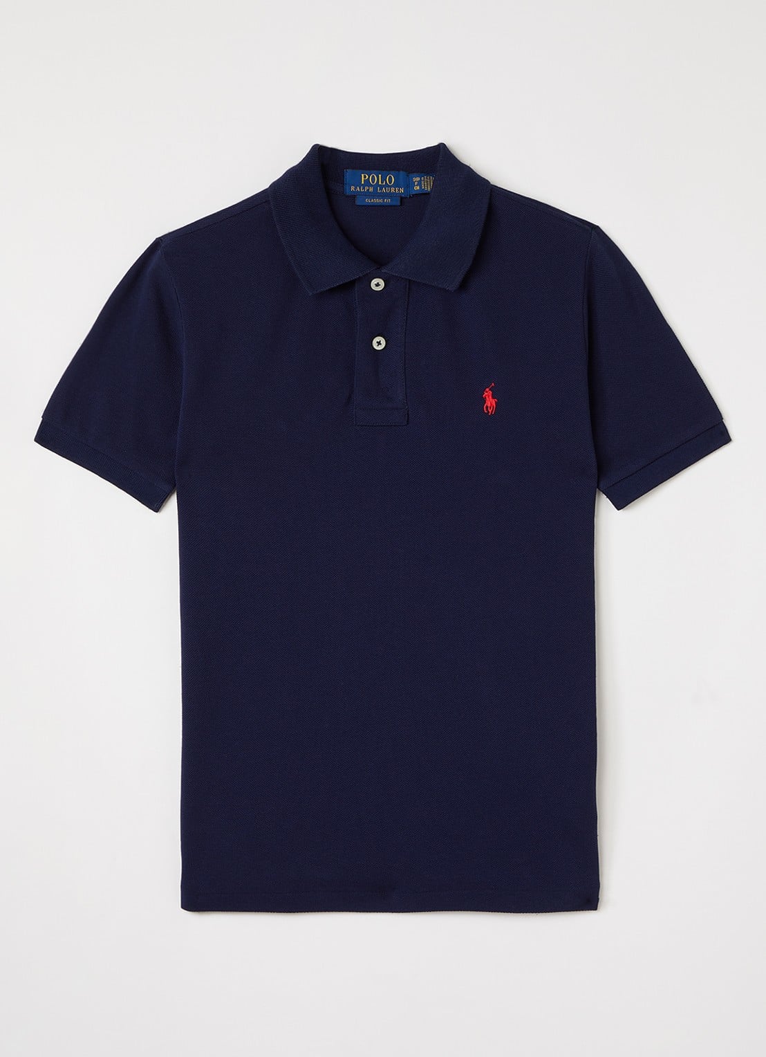 Ralph Lauren Polo met logoborduring - voorkant donkerblauw