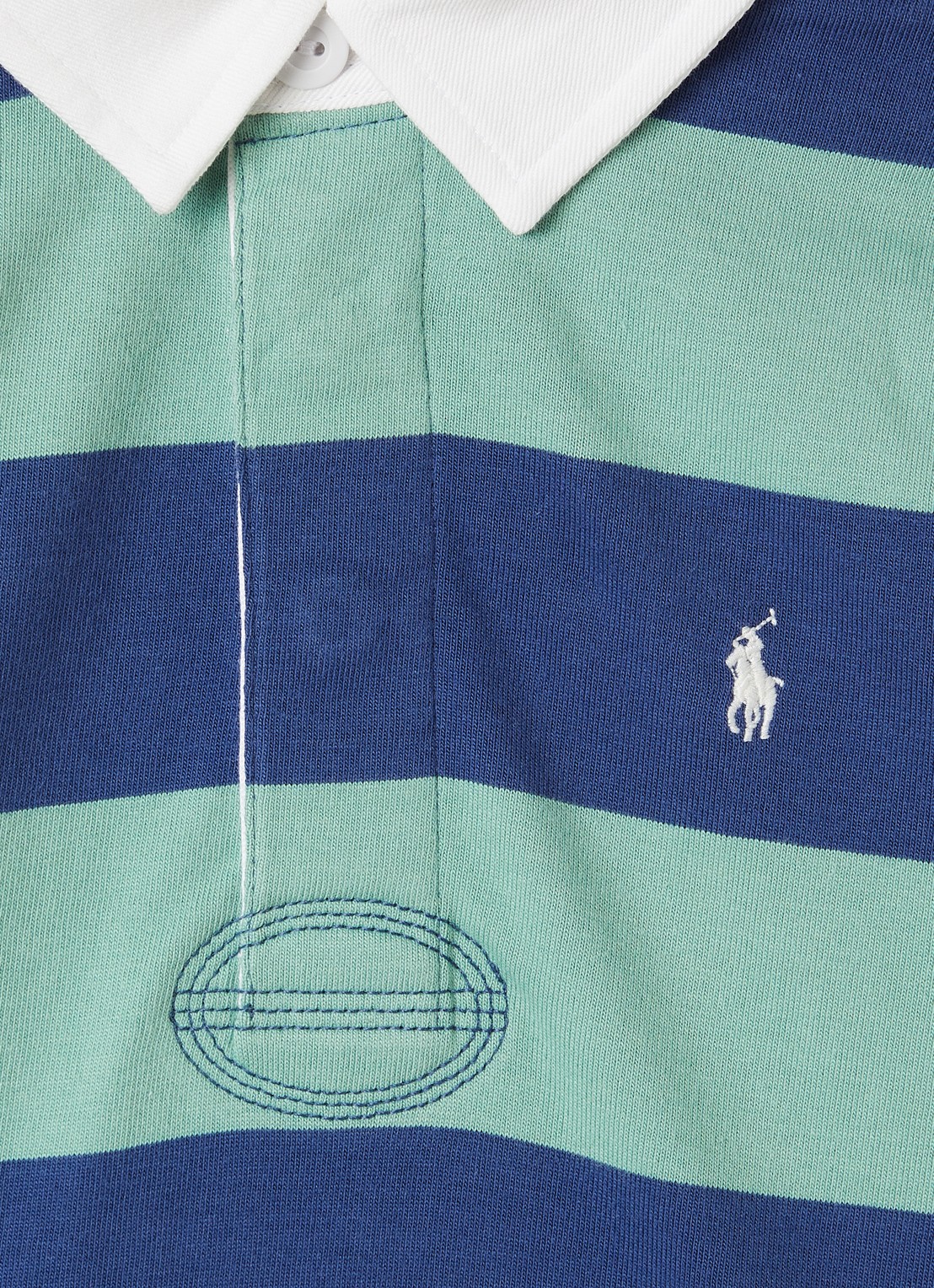 Ralph Lauren Polo met streepprint en logoborduring  - detail 3 mint