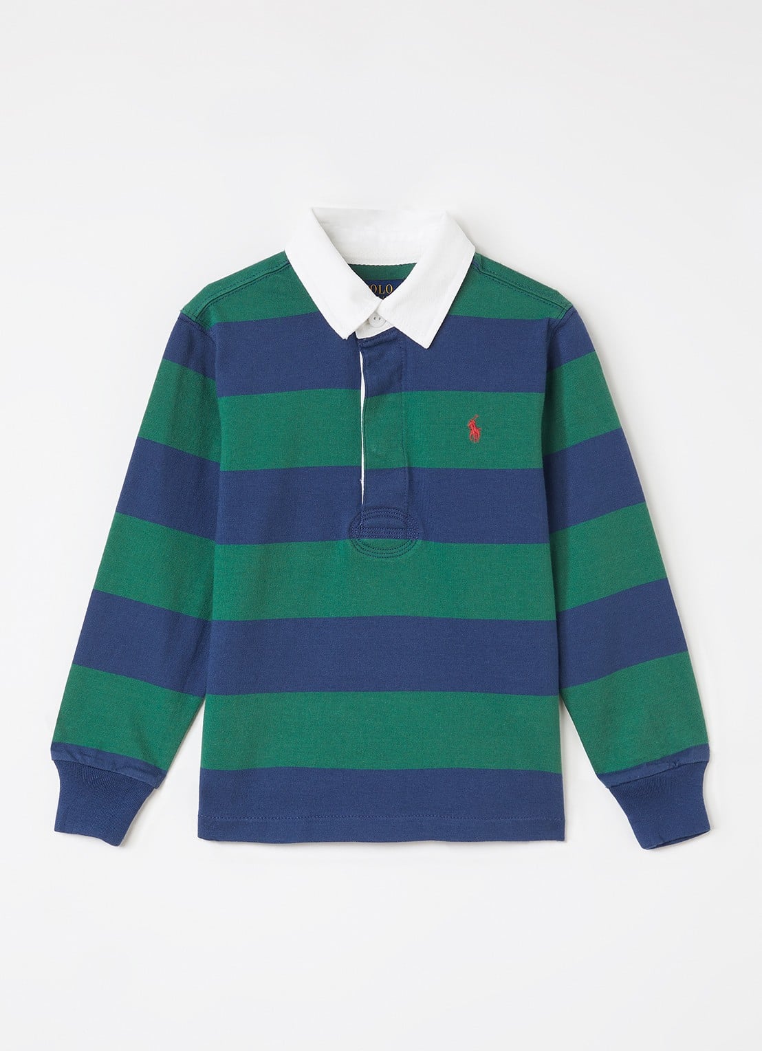 Ralph Lauren Polo met streepprint - voorkant 3 groen