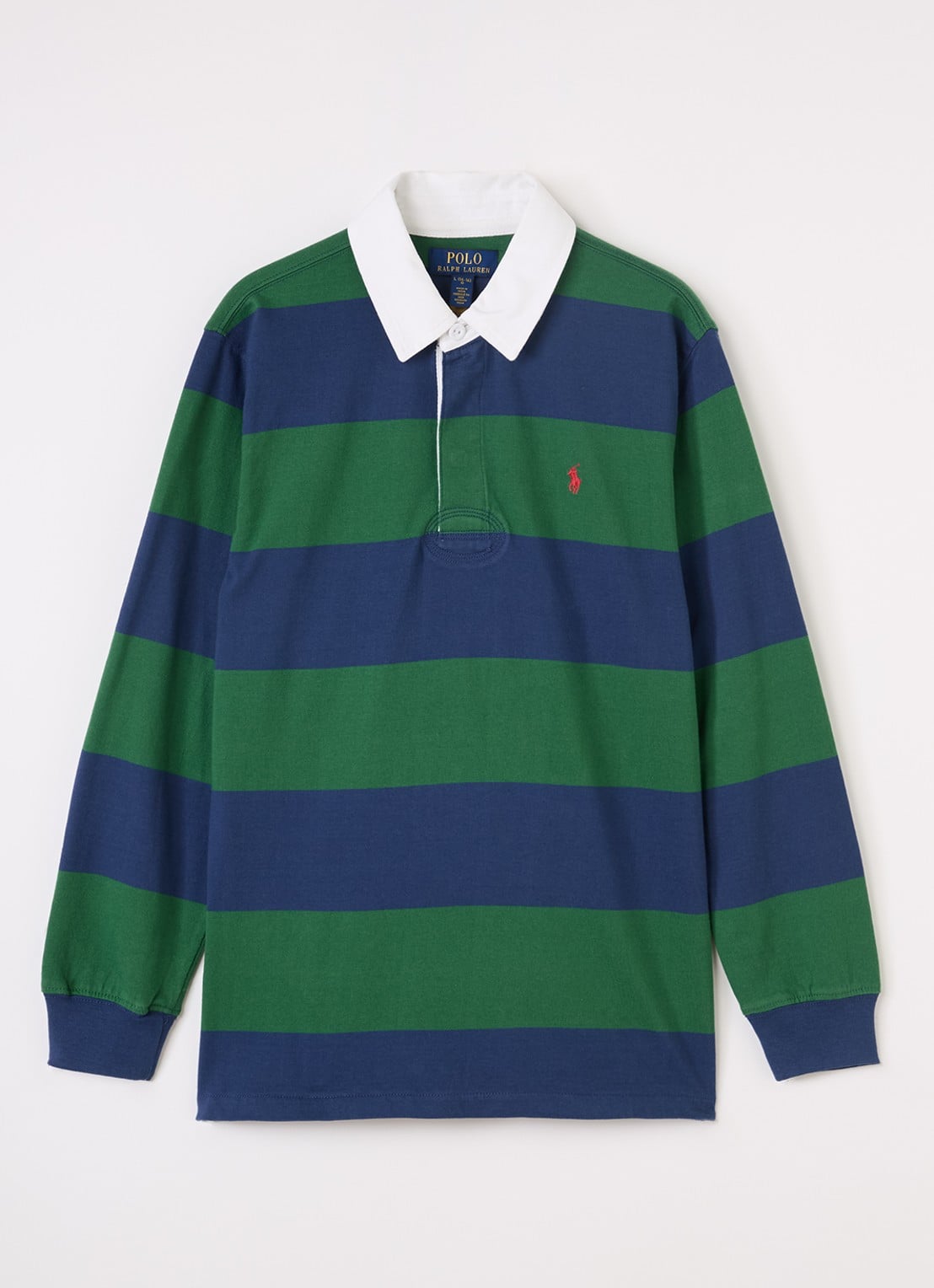 Ralph Lauren Polo met streepprint - voorkant 5 groen