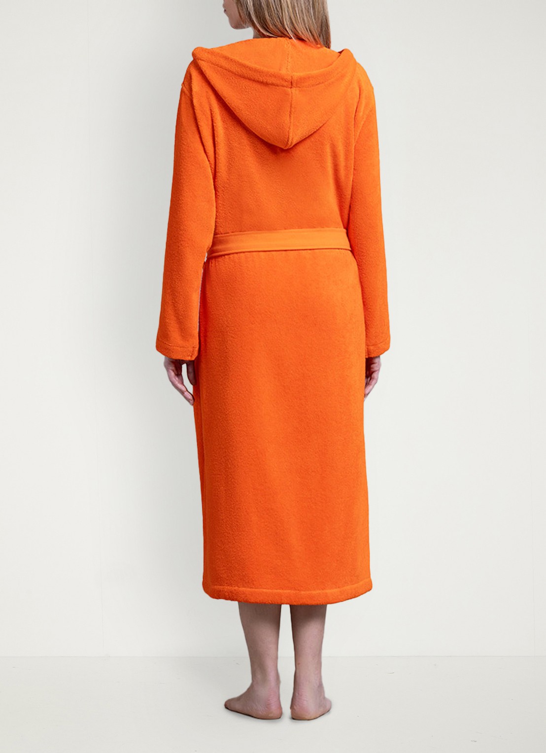 Ralph Lauren Polo Player badjas - unisex - detail 6 oranje