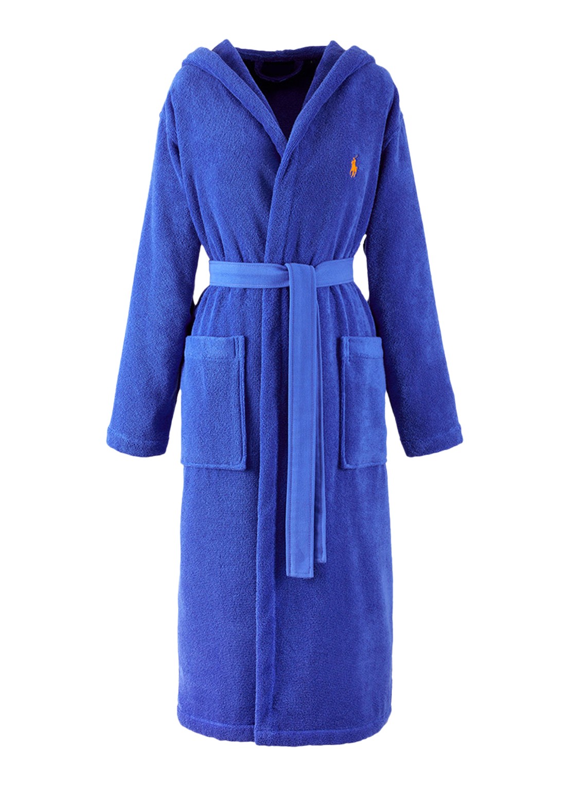 Ralph Lauren Polo Player badjas - unisex - voorkant 6 kobaltblauw