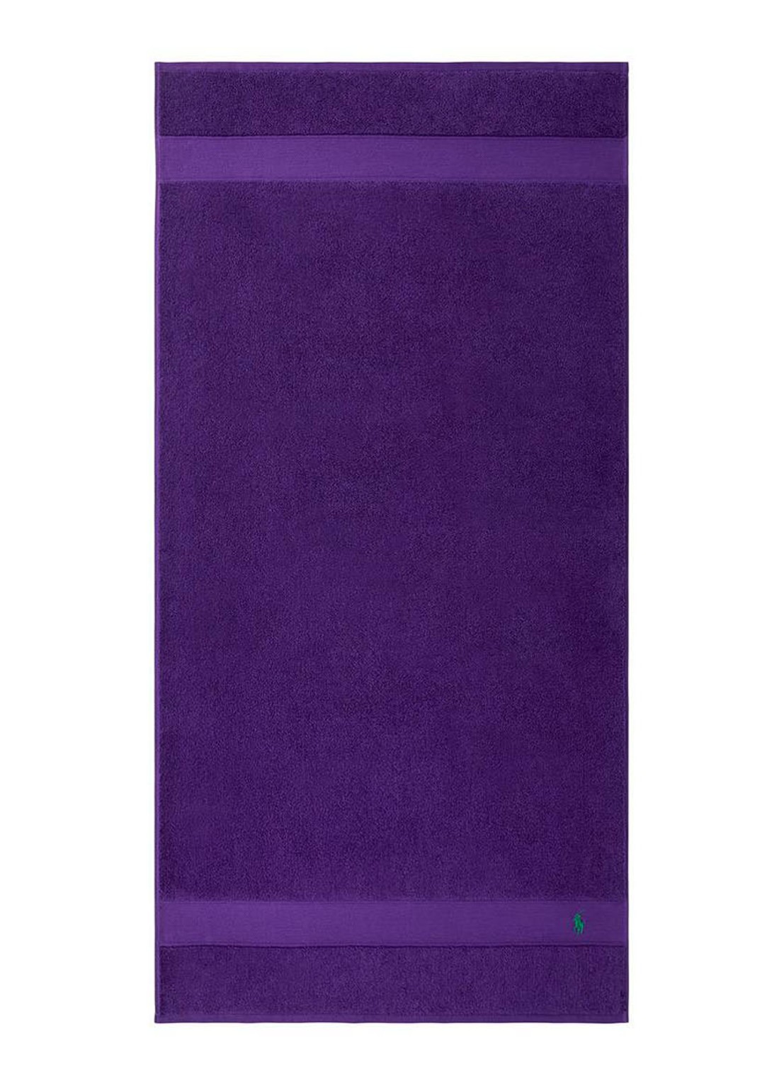 Ralph Lauren Polo Player badlaken - 600 gr/m2 - 70 x 140 cm - voorkant 3 paars
