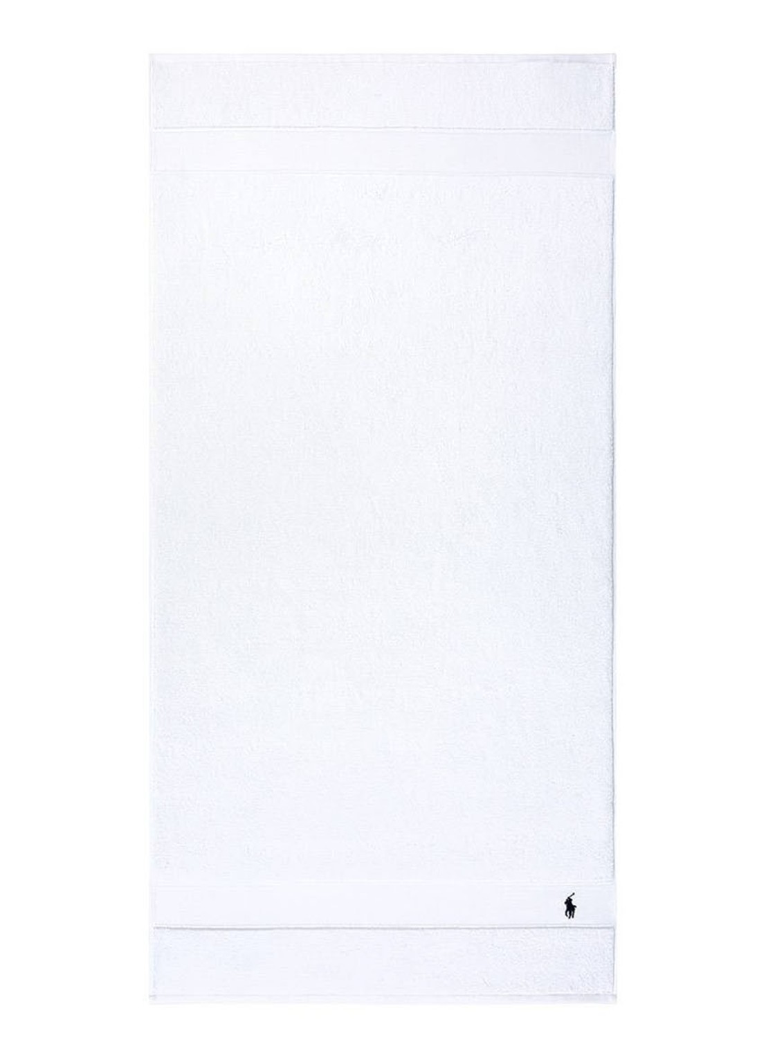Ralph Lauren Polo Player badlaken - 600 gr/m2 - 70 x 140 cm - voorkant 2 wit