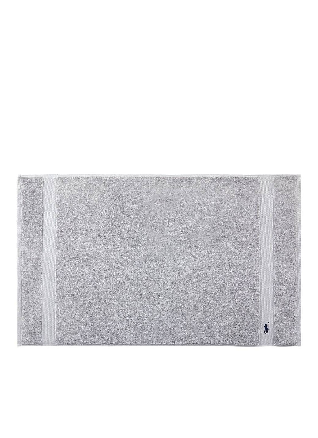 Ralph Lauren Polo Player badmat 55 x 90 cm - voorkant 2 lichtgrijs