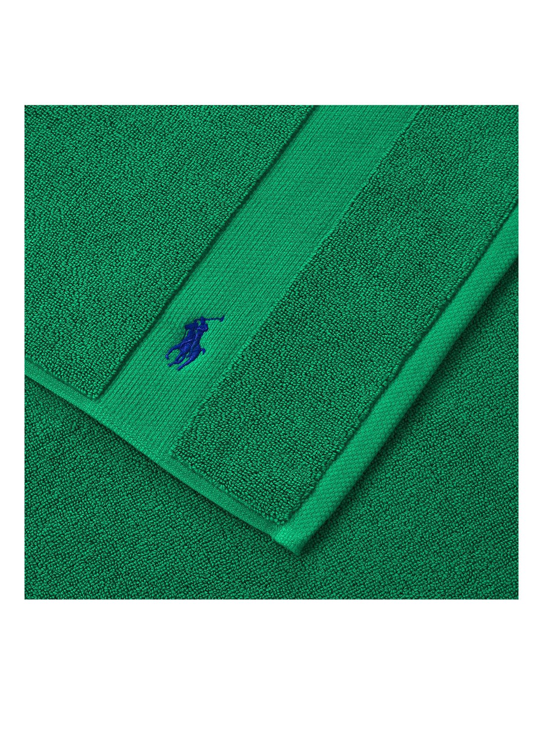Ralph Lauren Polo Player badmat 55 x 90 cm - voorkant 3 groen
