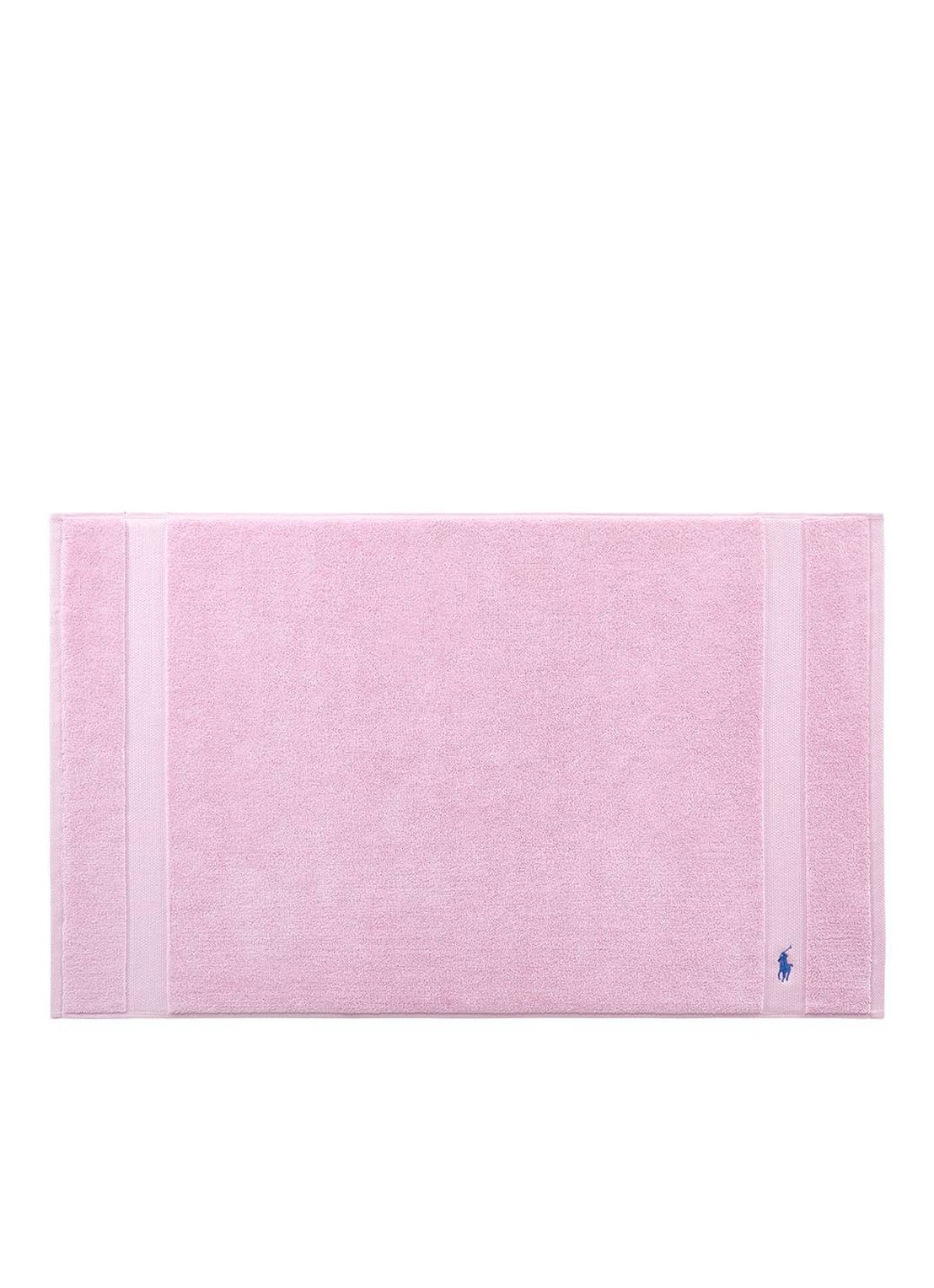 Ralph Lauren Polo Player badmat 55 x 90 cm - voorkant 2 lichtroze