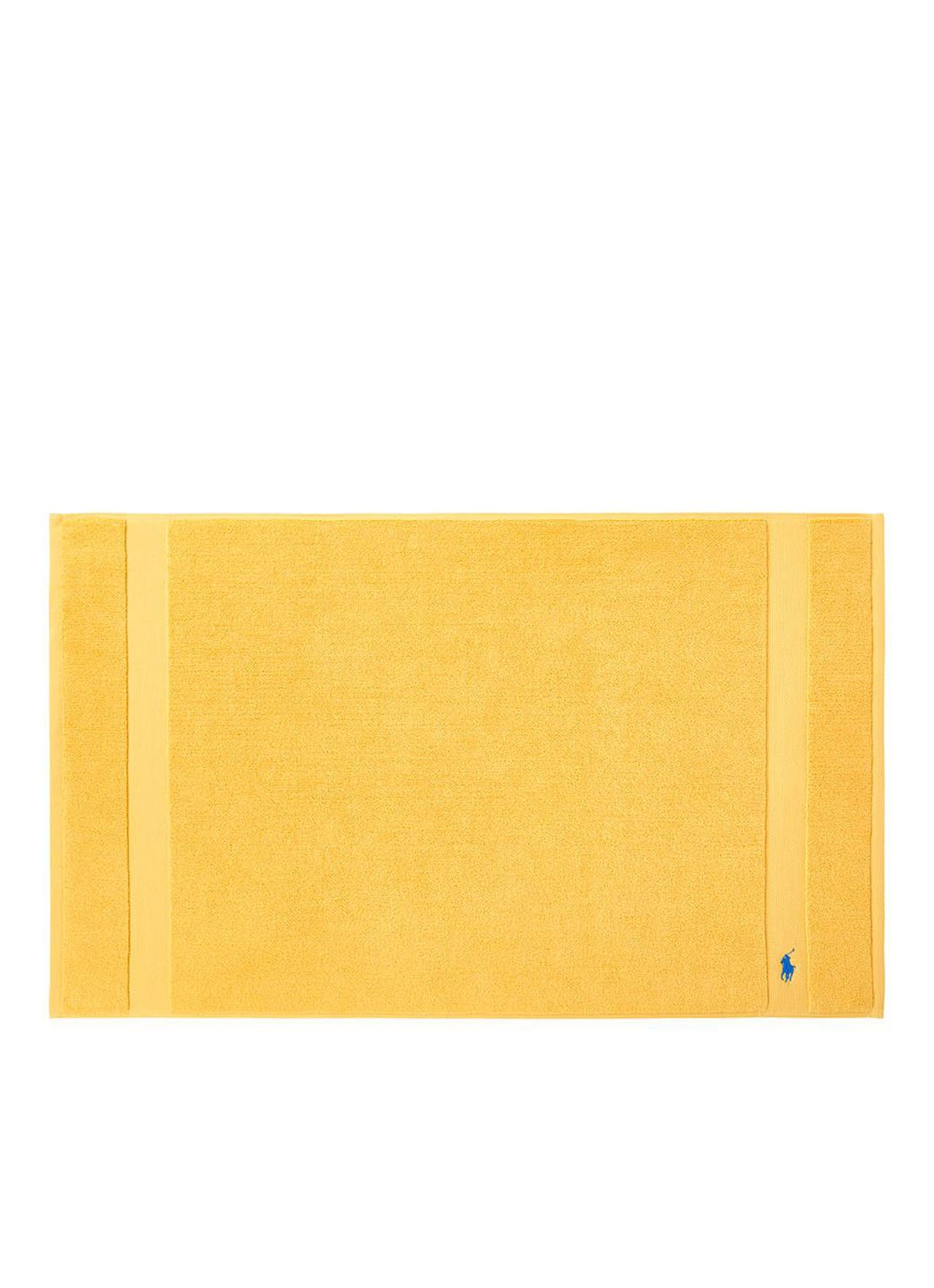 Ralph Lauren Polo Player badmat 55 x 90 cm - voorkant 2 geel