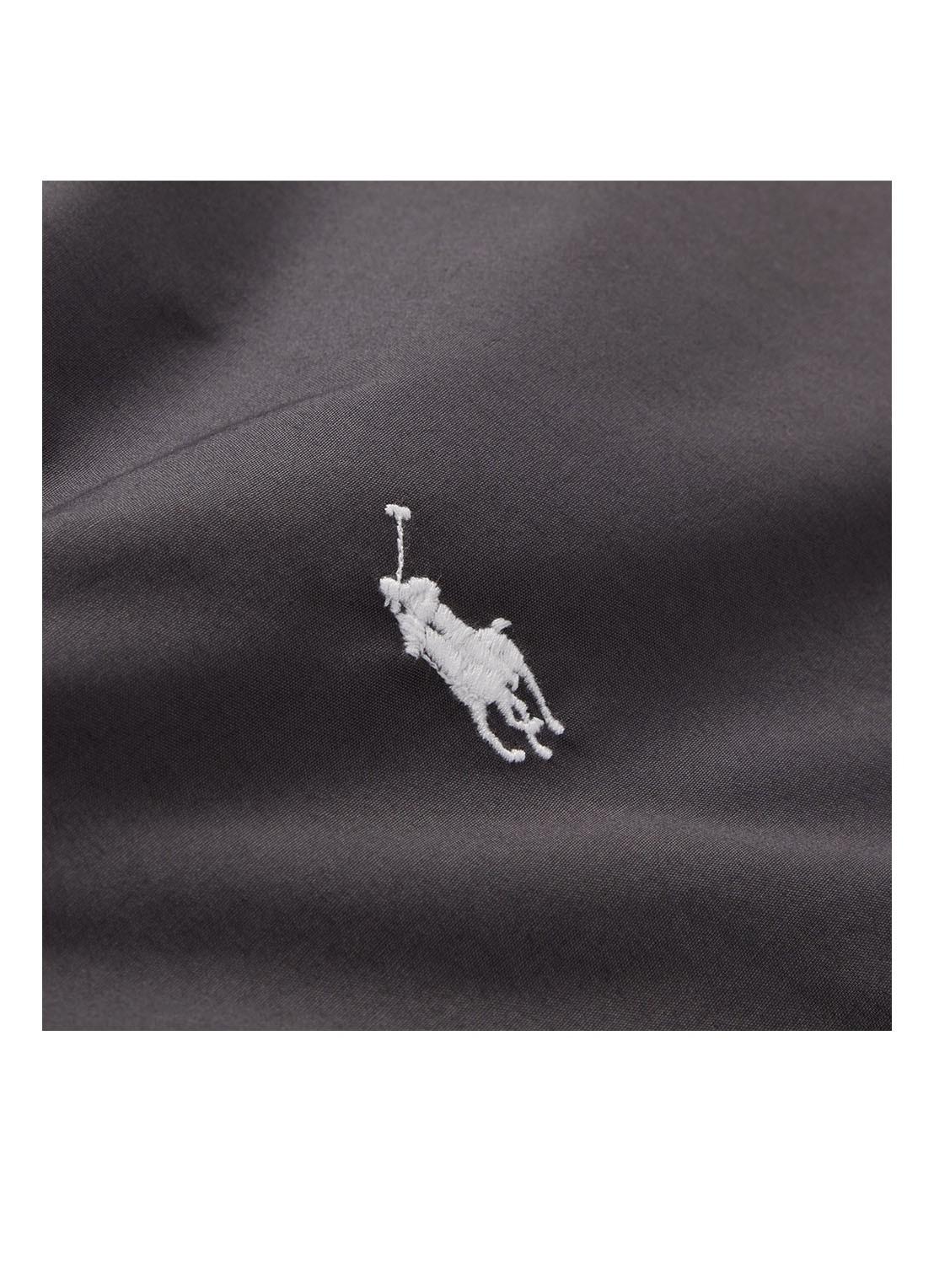 Ralph Lauren Polo Player dekbedovertrek van katoen perkal 220TC - exclusief kussenslopen - detail 8 antraciet