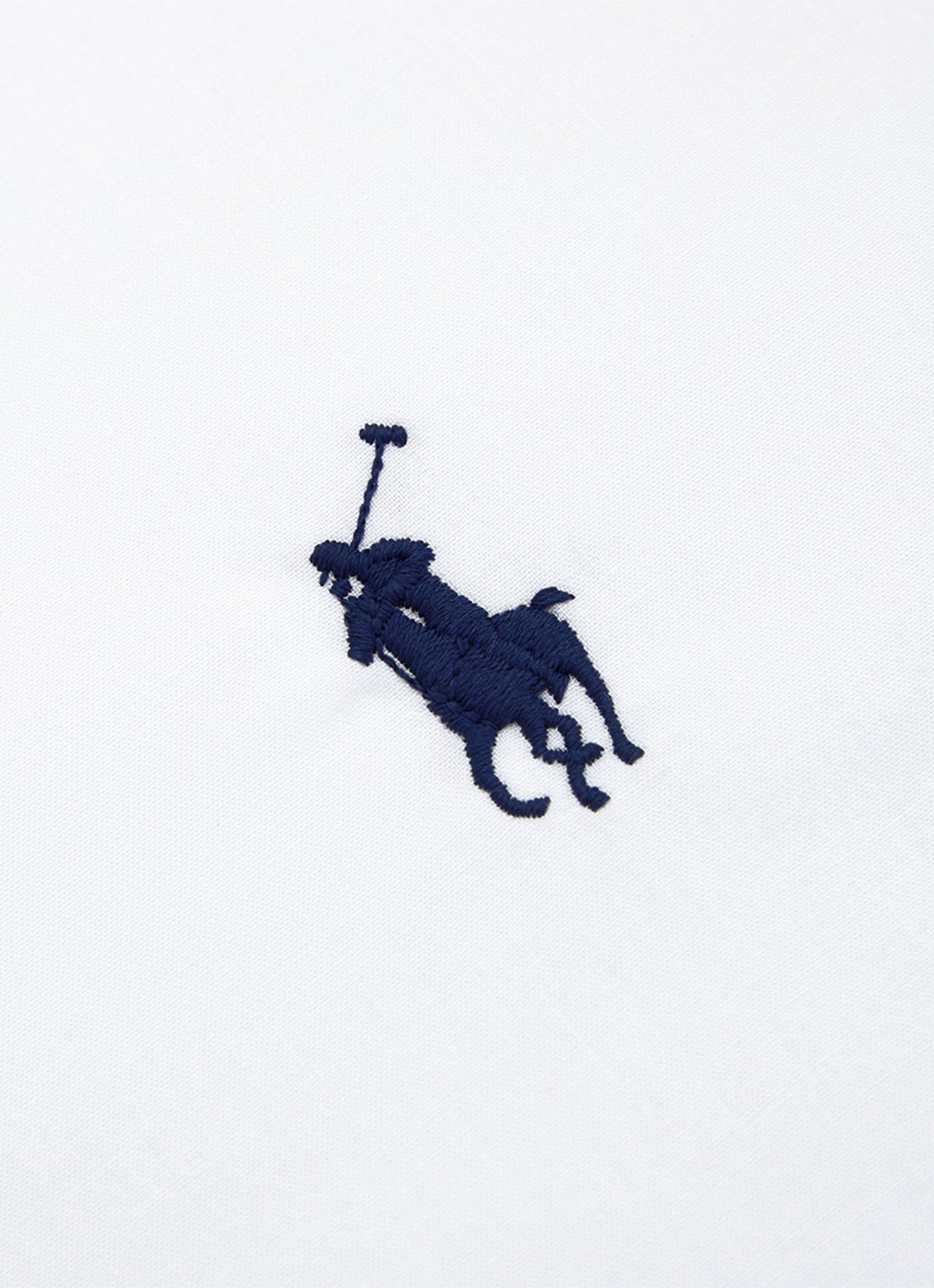 Ralph Lauren Polo Player dekbedovertrek van katoen perkal 80TC - exclusief kussenslopen - voorkant 2 wit
