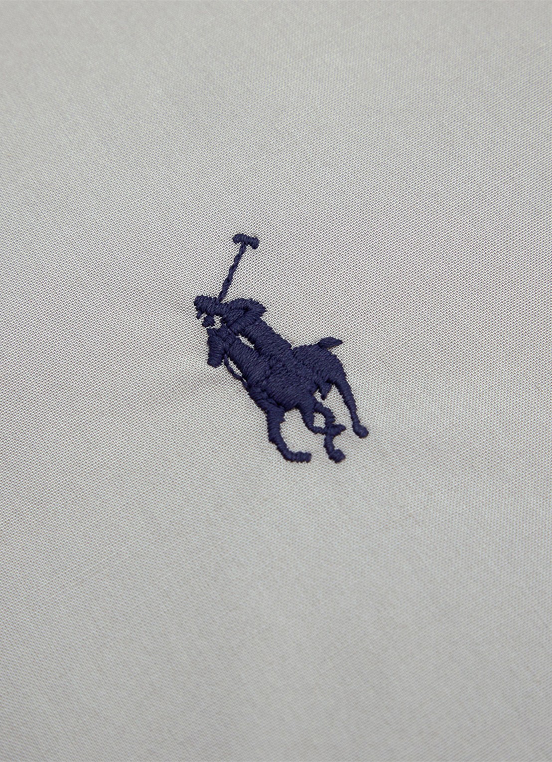 Ralph Lauren Polo Player dekbedovertrek van katoen perkal 80TC - exclusief kussenslopen - voorkant 7 grijs
