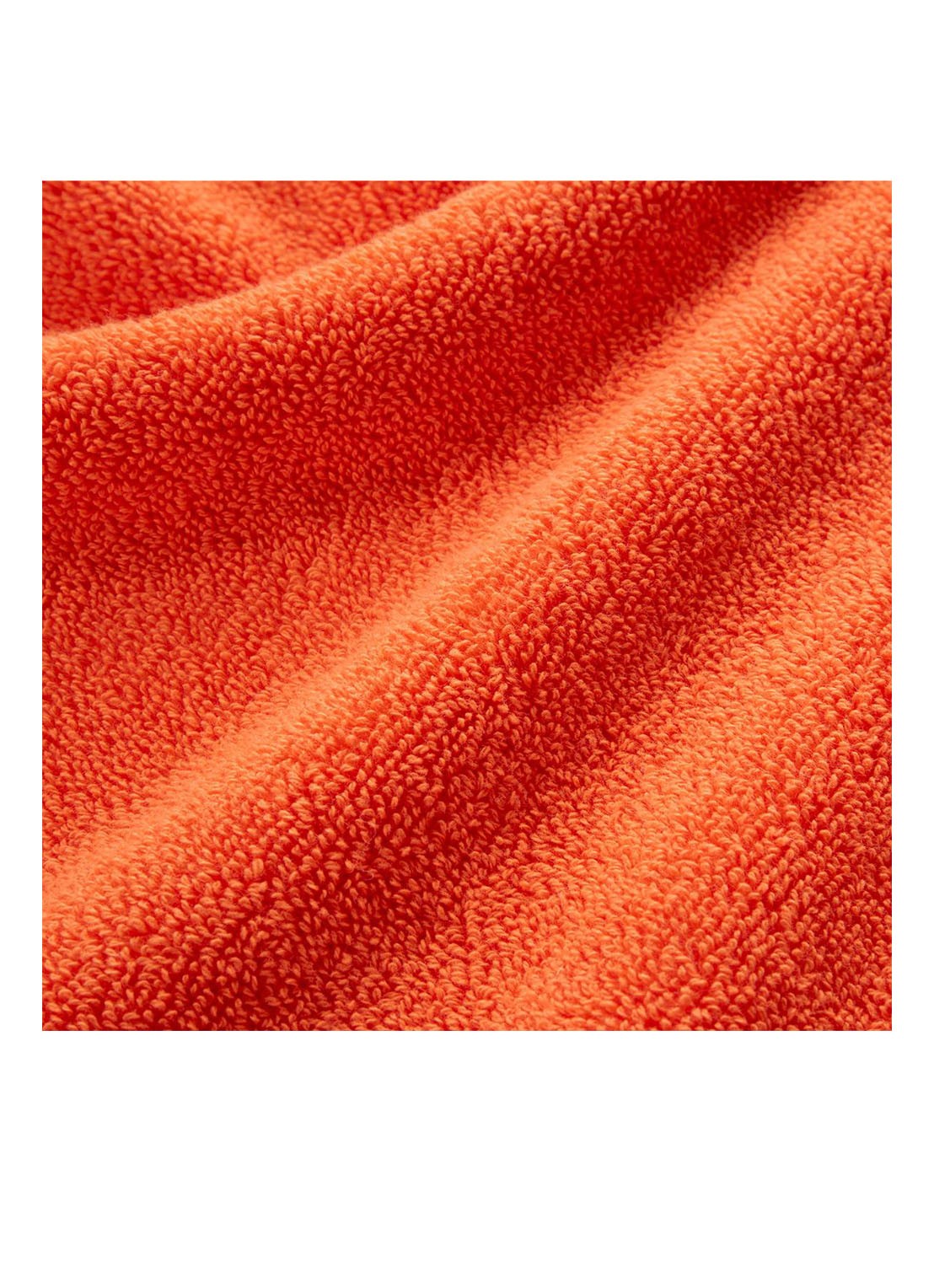 Ralph Lauren Polo Player gastendoek - 600 gr/m2 - 40 x 75 cm - achterkant 4 oranje