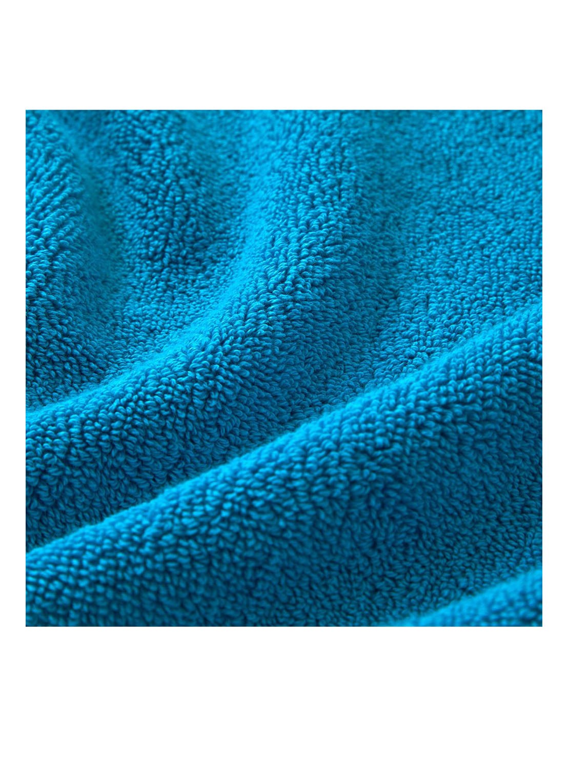 Ralph Lauren Polo Player handdoek - 600 gr/m2 - 50 x 100 cm - achterkant 3 turquoise