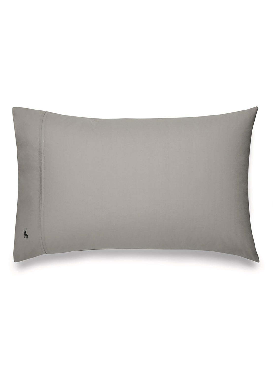 Ralph Lauren Polo Player kussensloop van katoen perkal in 2-pack - voorkant 2 donkerbeige