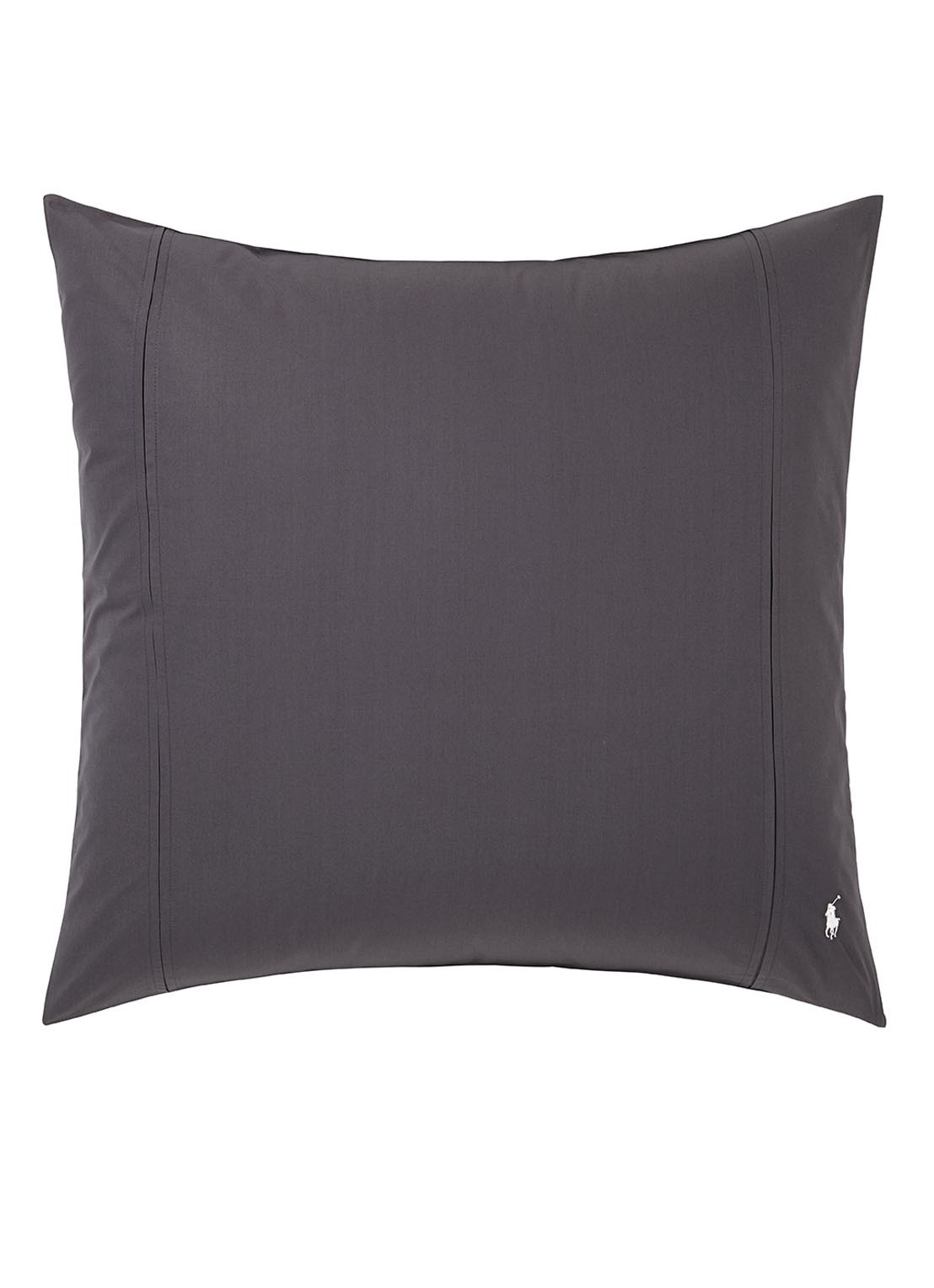 Ralph Lauren Polo Player kussensloop van katoen perkal in 2-pack - voorkant 3 antraciet
