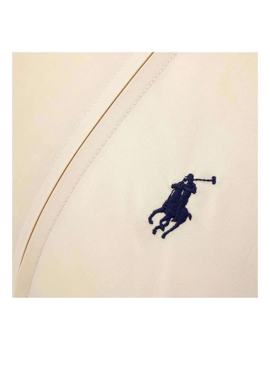 Ralph Lauren Polo Player kussensloop van katoen perkal in 2-pack - voorkant 10 beige