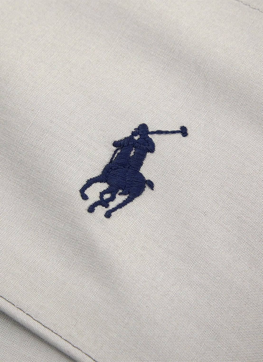 Ralph Lauren Polo Player laken van katoen perkal 80TC - voorkant 3 grijs
