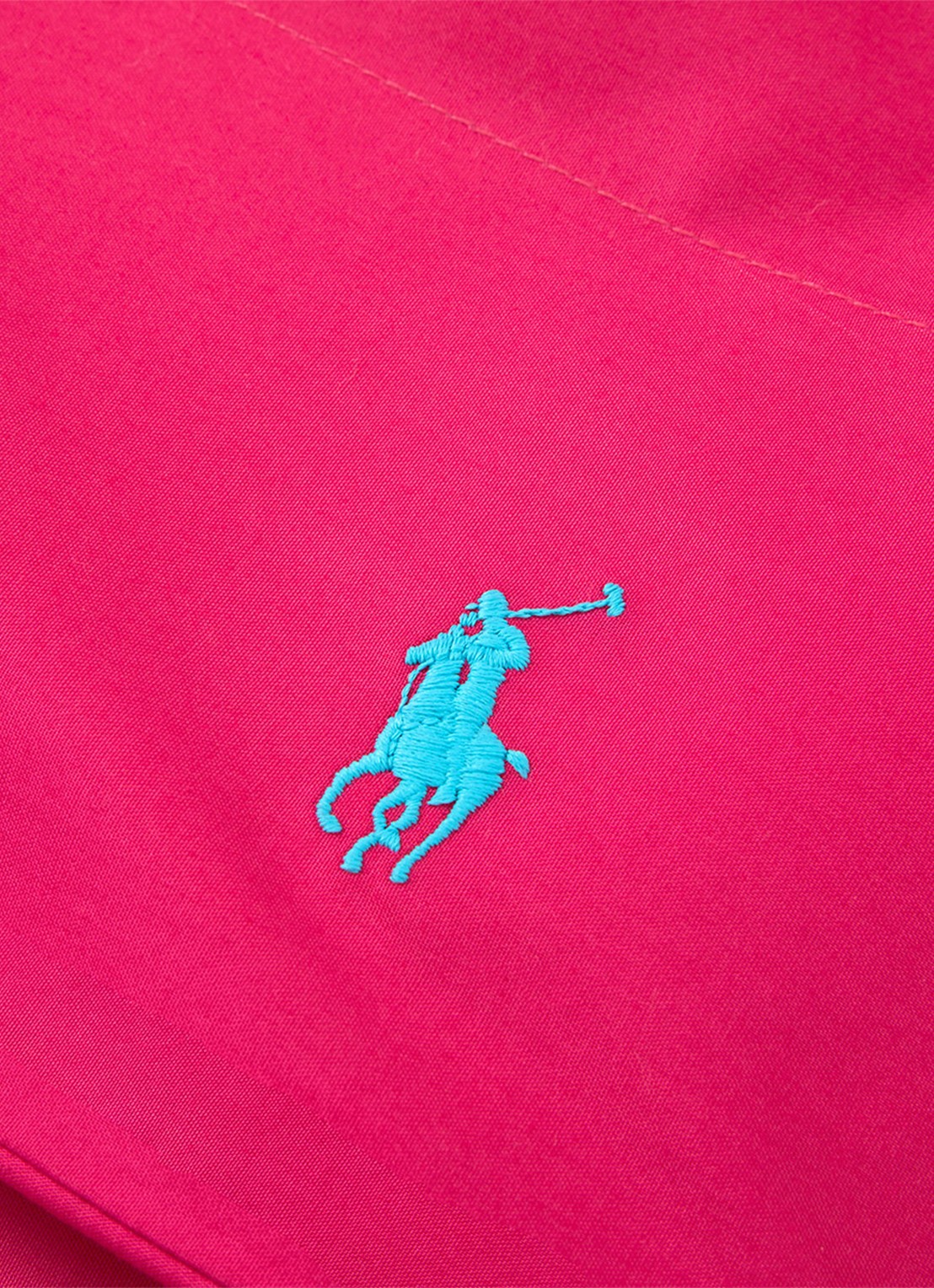 Ralph Lauren Polo Player laken van katoen perkal 80TC - voorkant 2 donkerroze