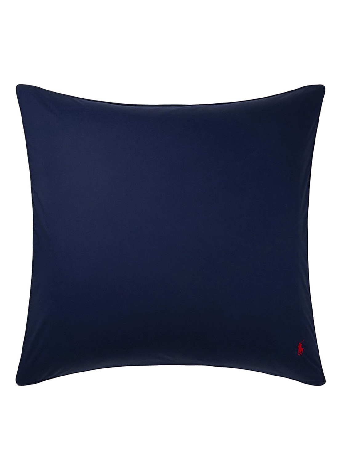 Ralph Lauren Polo Player Ruffle kussensloop van katoen perkal 80TC - voorkant 2 donkerblauw