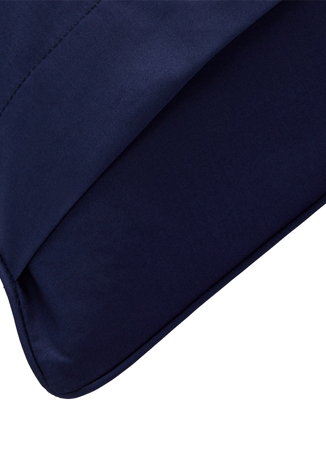 Ralph Lauren Polo Player Ruffle kussensloop van katoen perkal 80TC - voorkant 3 donkerblauw