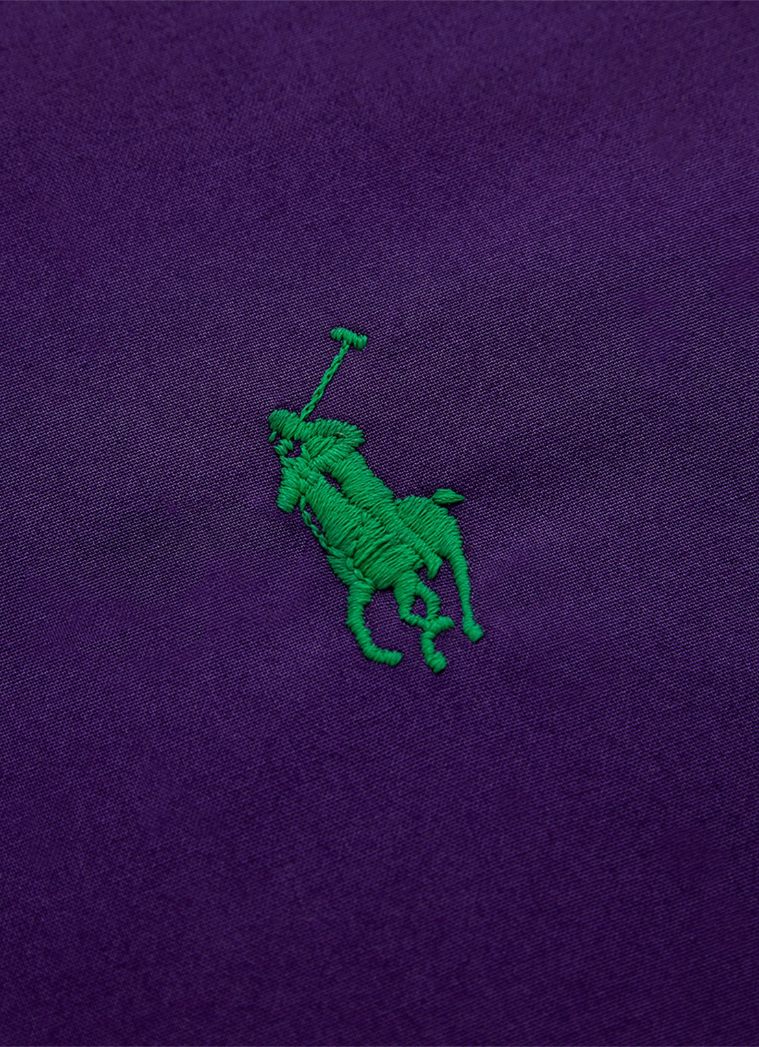 Ralph Lauren Polo Player Ruffle kussensloop van katoen perkal 80TC - achterkant paars