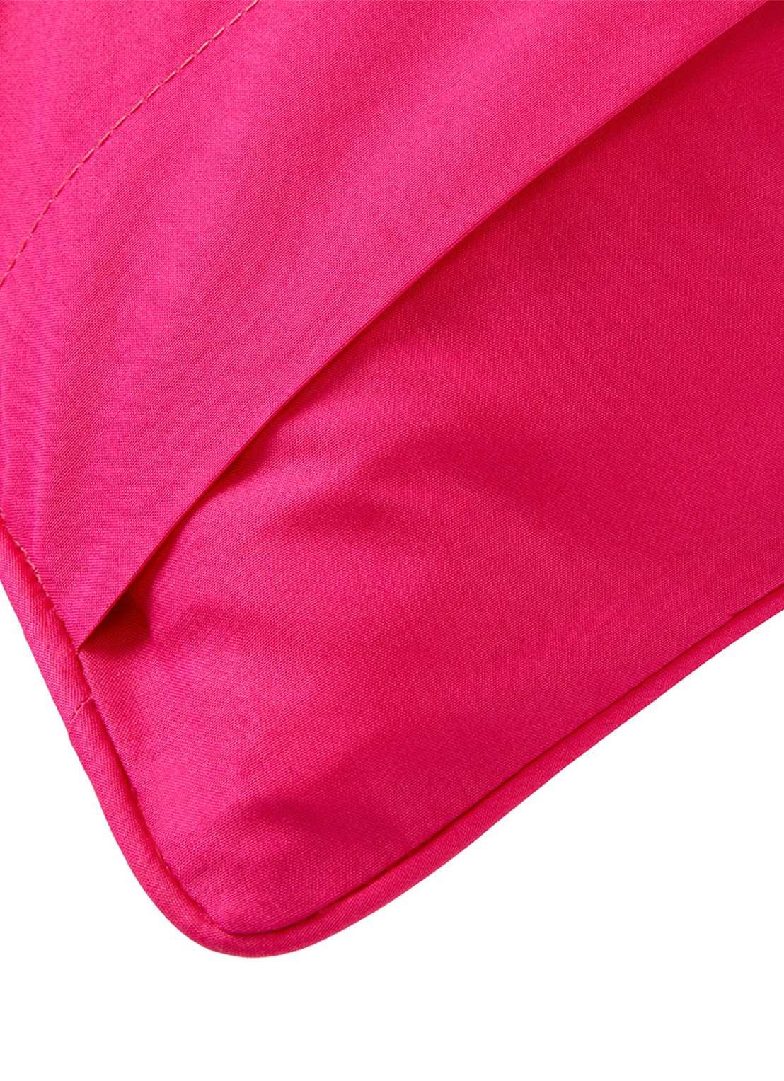 Ralph Lauren Polo Player Ruffle kussensloop van katoen perkal 80TC - voorkant 2 donkerroze