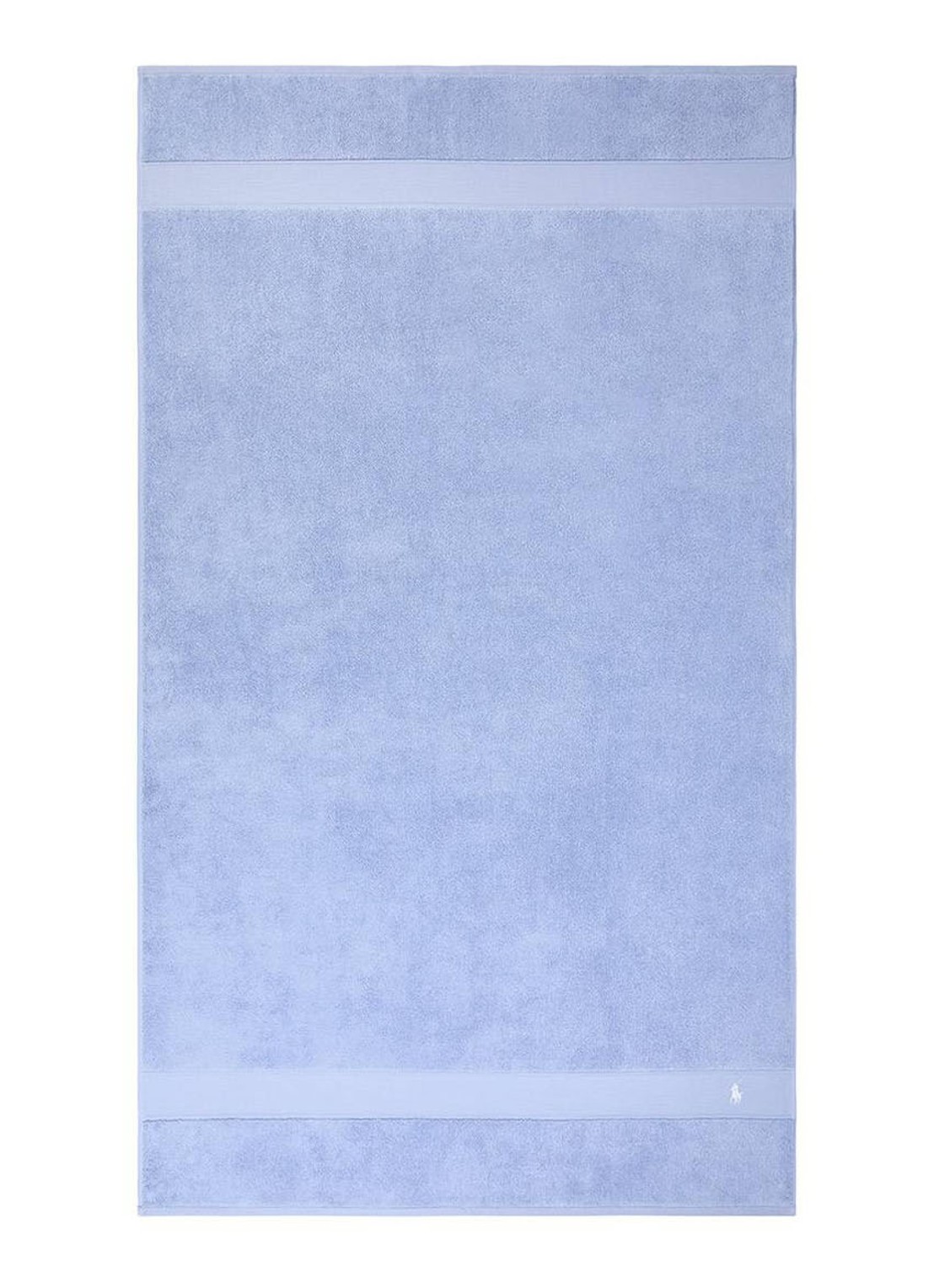 Ralph Lauren Polo Player strandlaken - 600gr/m2 - 90 x 160 cm - voorkant lichtblauw