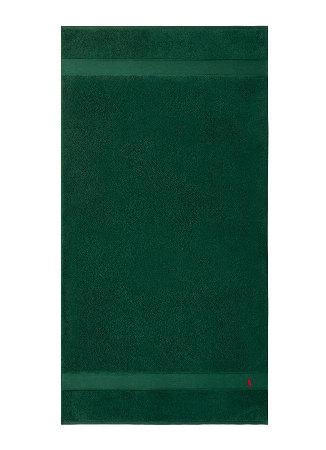 Ralph Lauren Polo Player strandlaken - 600gr/m2 - 90 x 160 cm - voorkant 2 donkergroen