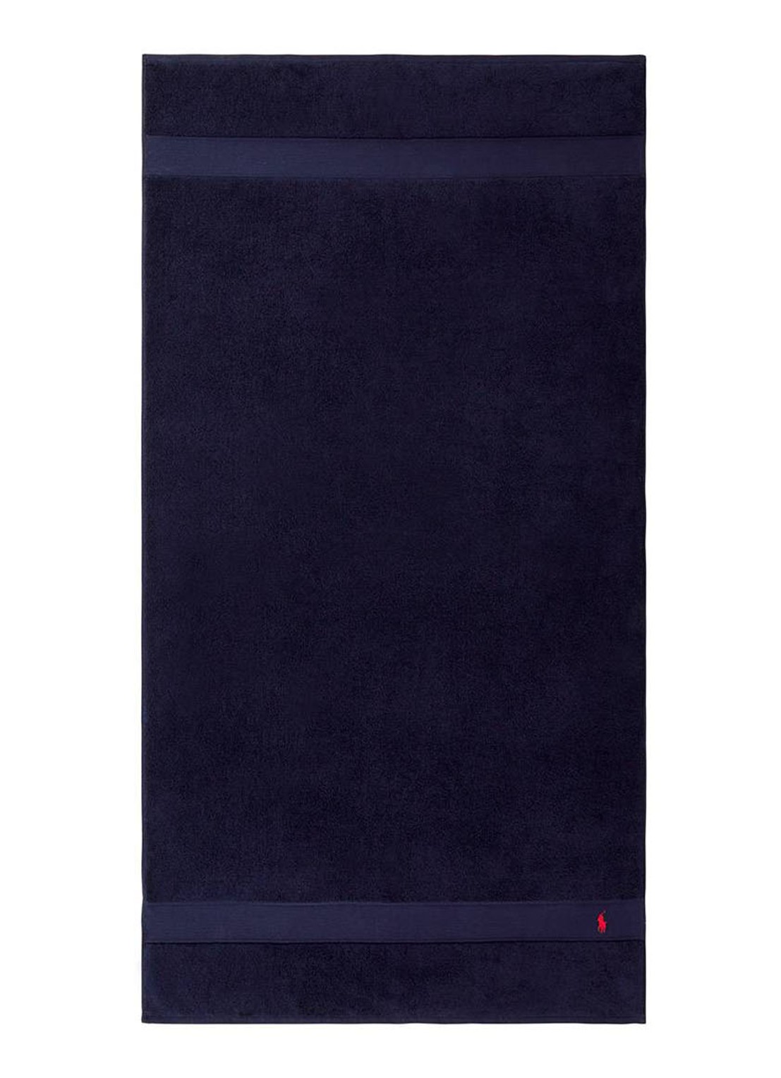 Ralph Lauren Polo Player strandlaken - 600gr/m2 - 90 x 160 cm - voorkant donkerblauw