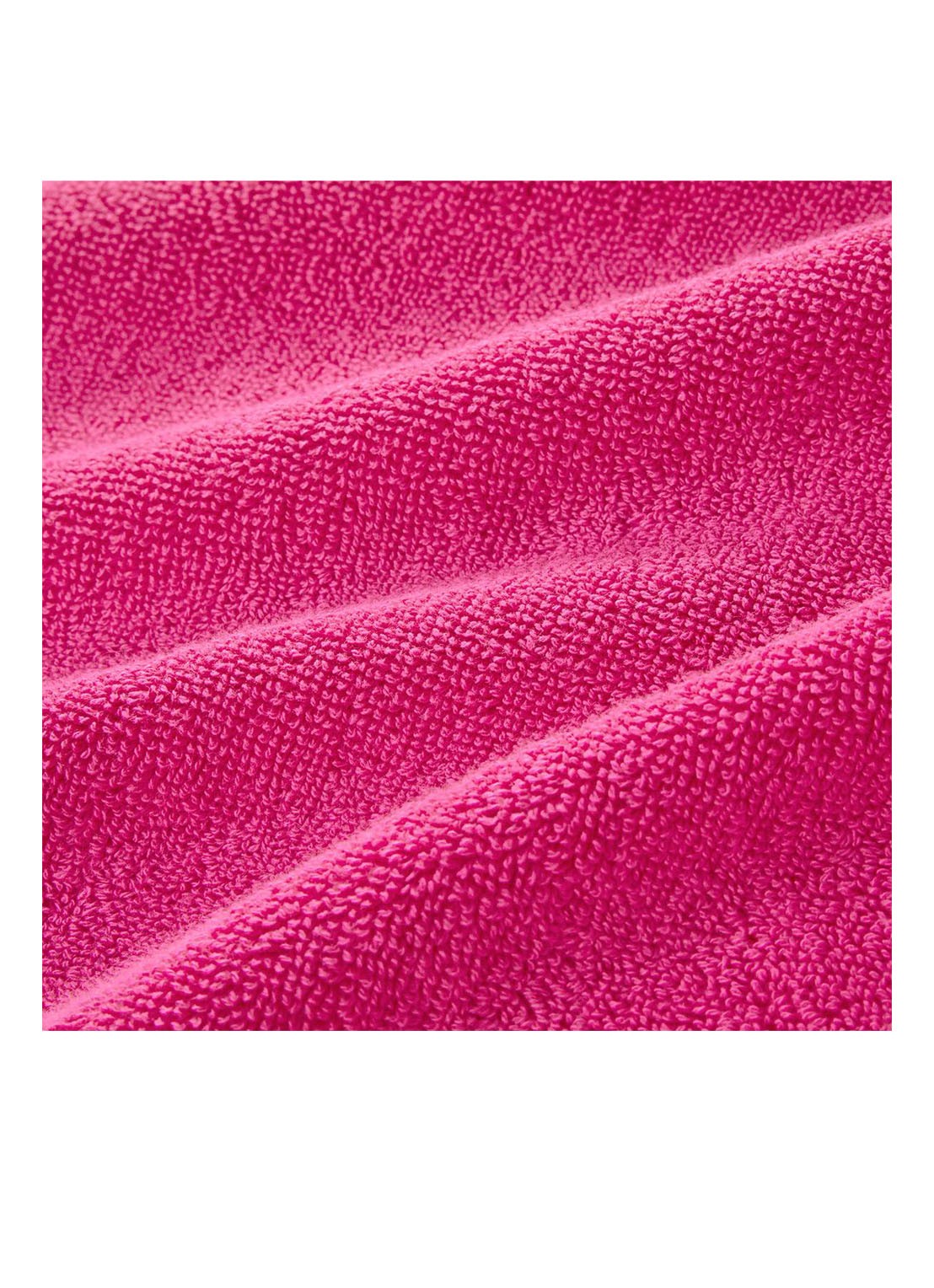 Ralph Lauren Polo Player strandlaken - 600gr/m2 - 90 x 160 cm - achterkant fuchsia