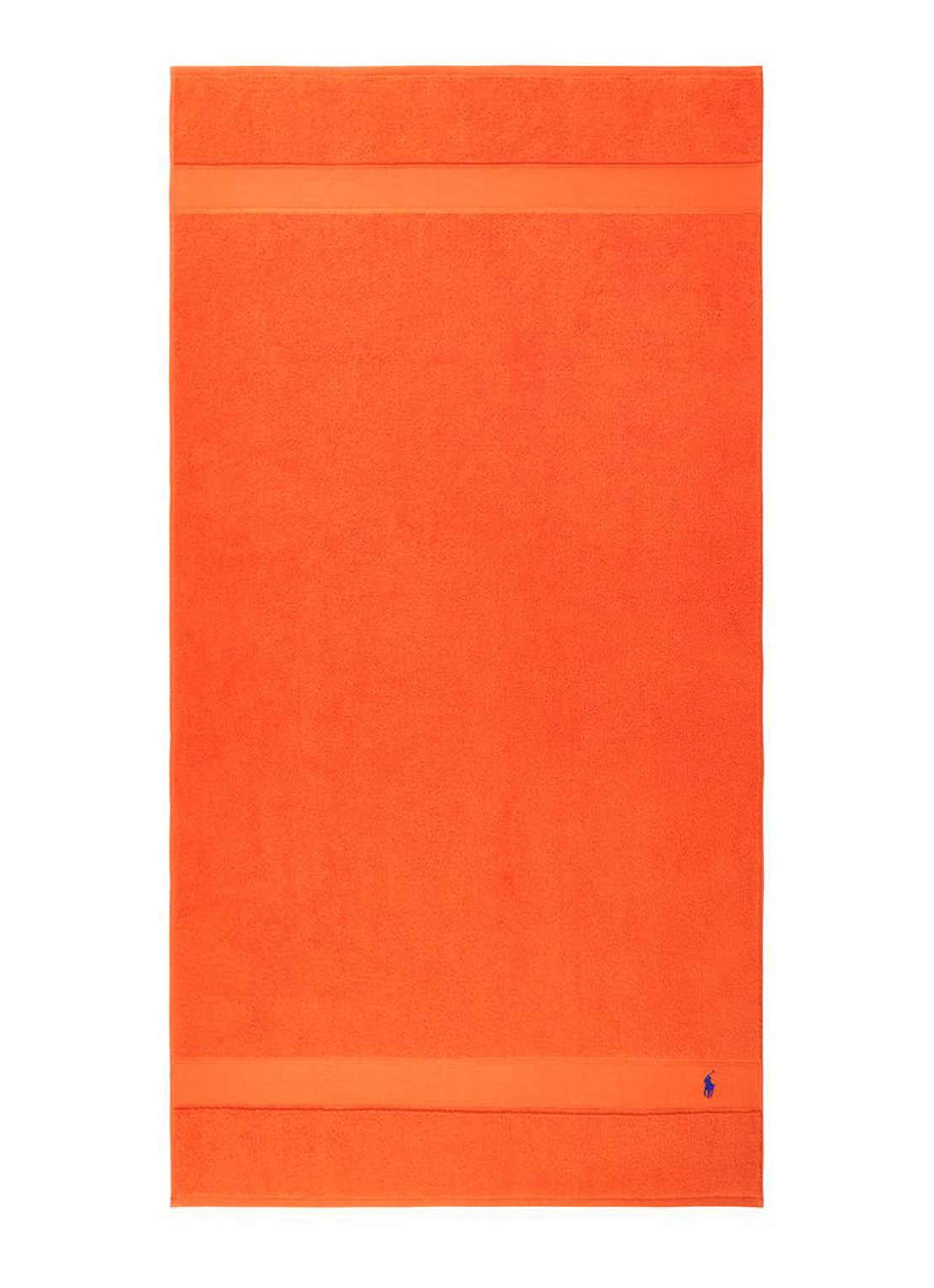 Ralph Lauren Polo Player strandlaken - 600gr/m2 - 90 x 160 cm - voorkant 2 oranje