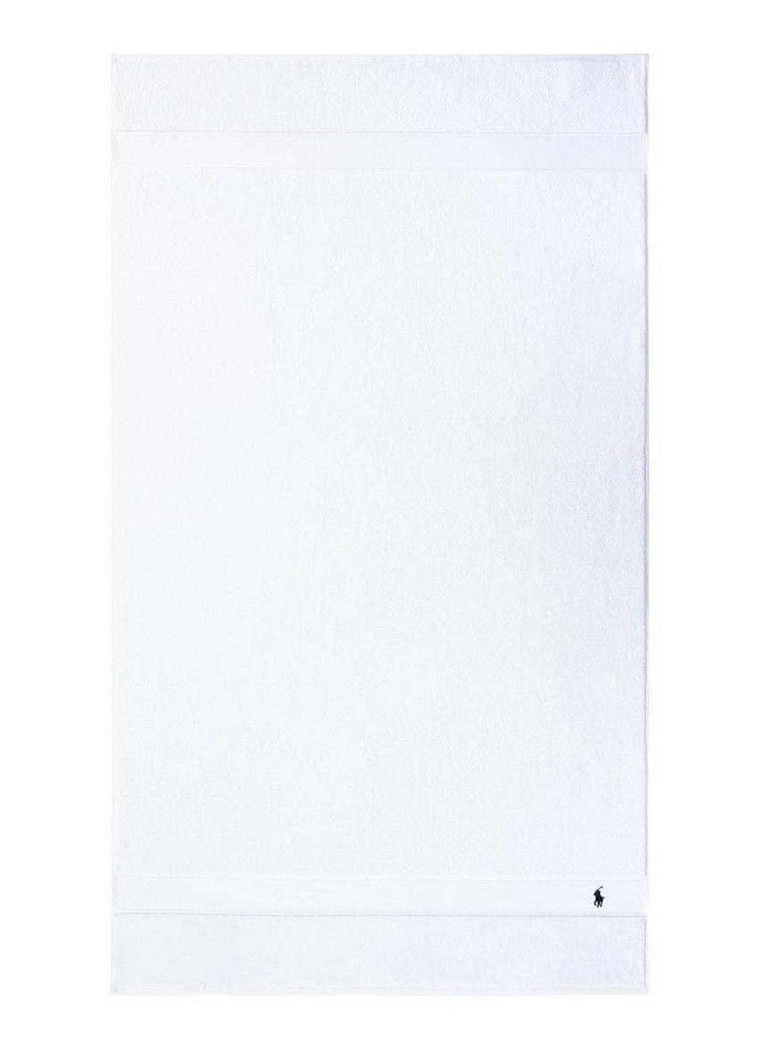 Ralph Lauren Polo Player strandlaken - 600gr/m2 - 90 x 160 cm - voorkant wit