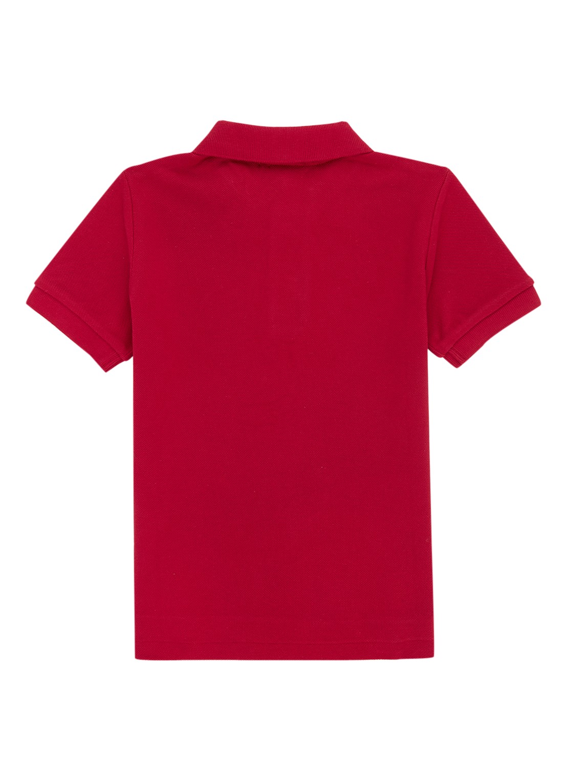 Ralph Lauren Polo van piqué katoen - achterkant 3 steenrood