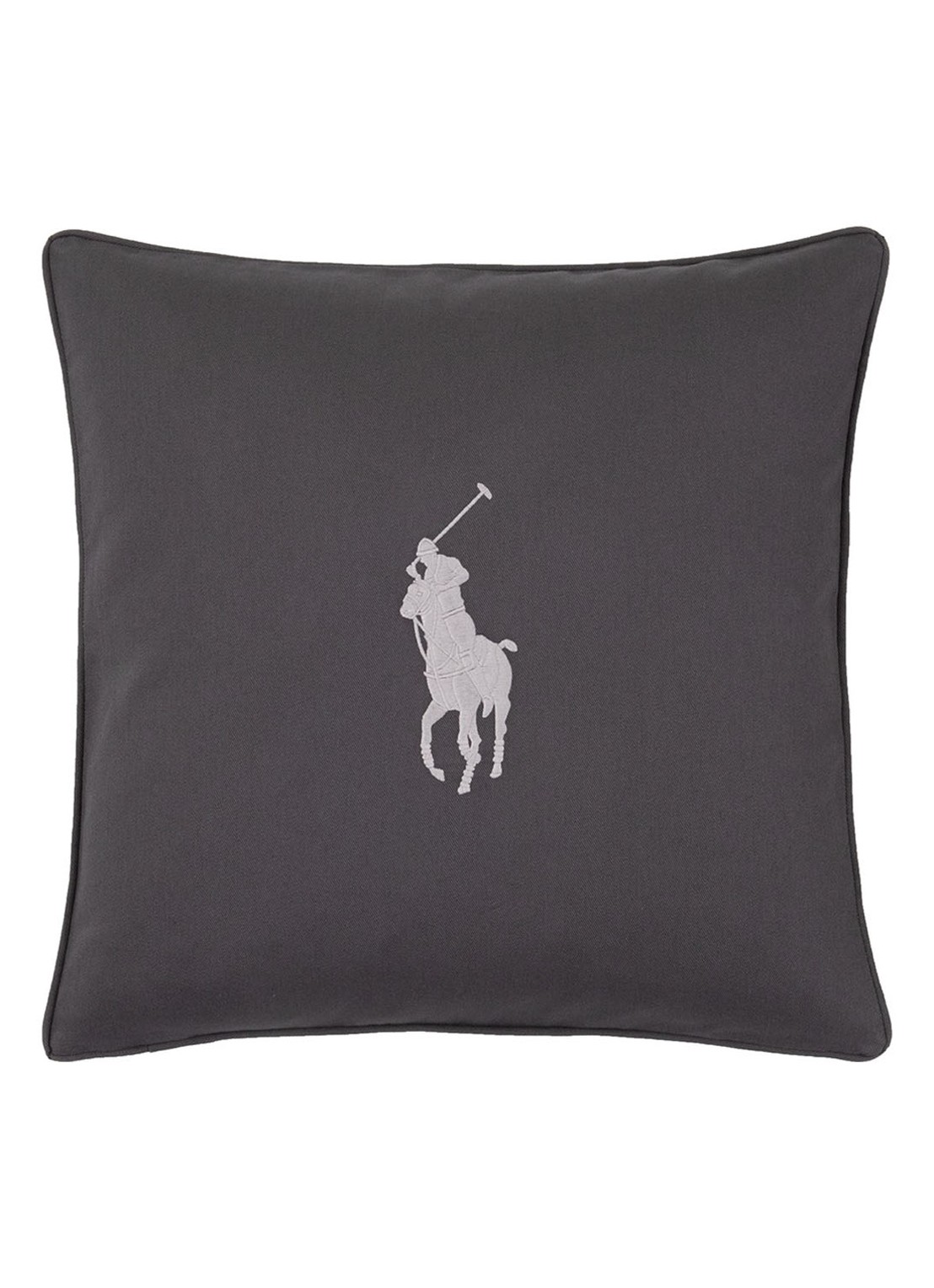 Ralph Lauren Pony sierkussenhoes 50 x 50 cm - voorkant 5 antraciet