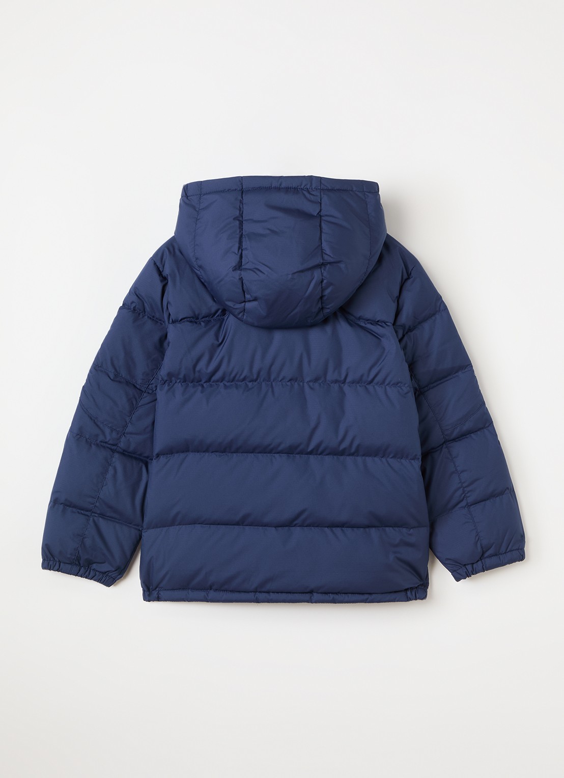 Ralph Lauren Puffer jack met afneembare capuchon - achterkant donkerblauw